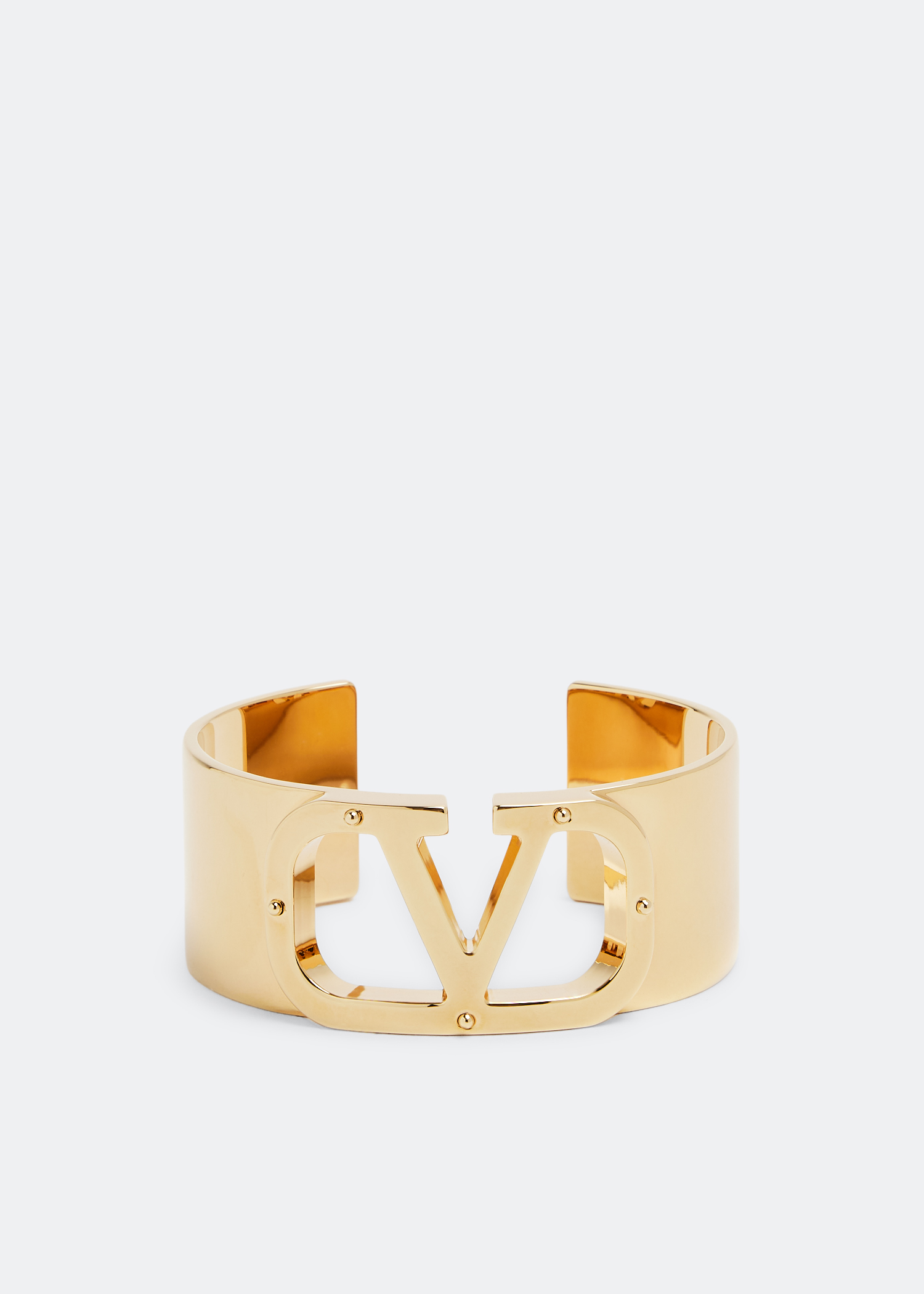 

VLogo Type cuff, Gold