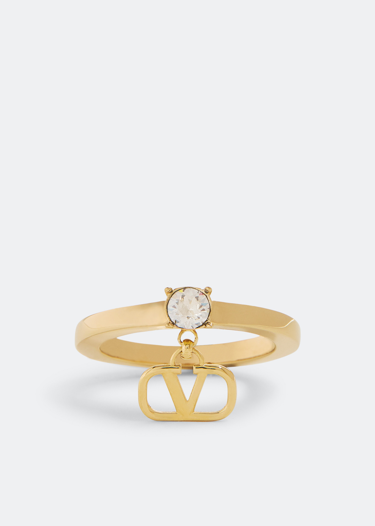 

Mini VLogo Signature ring, Gold