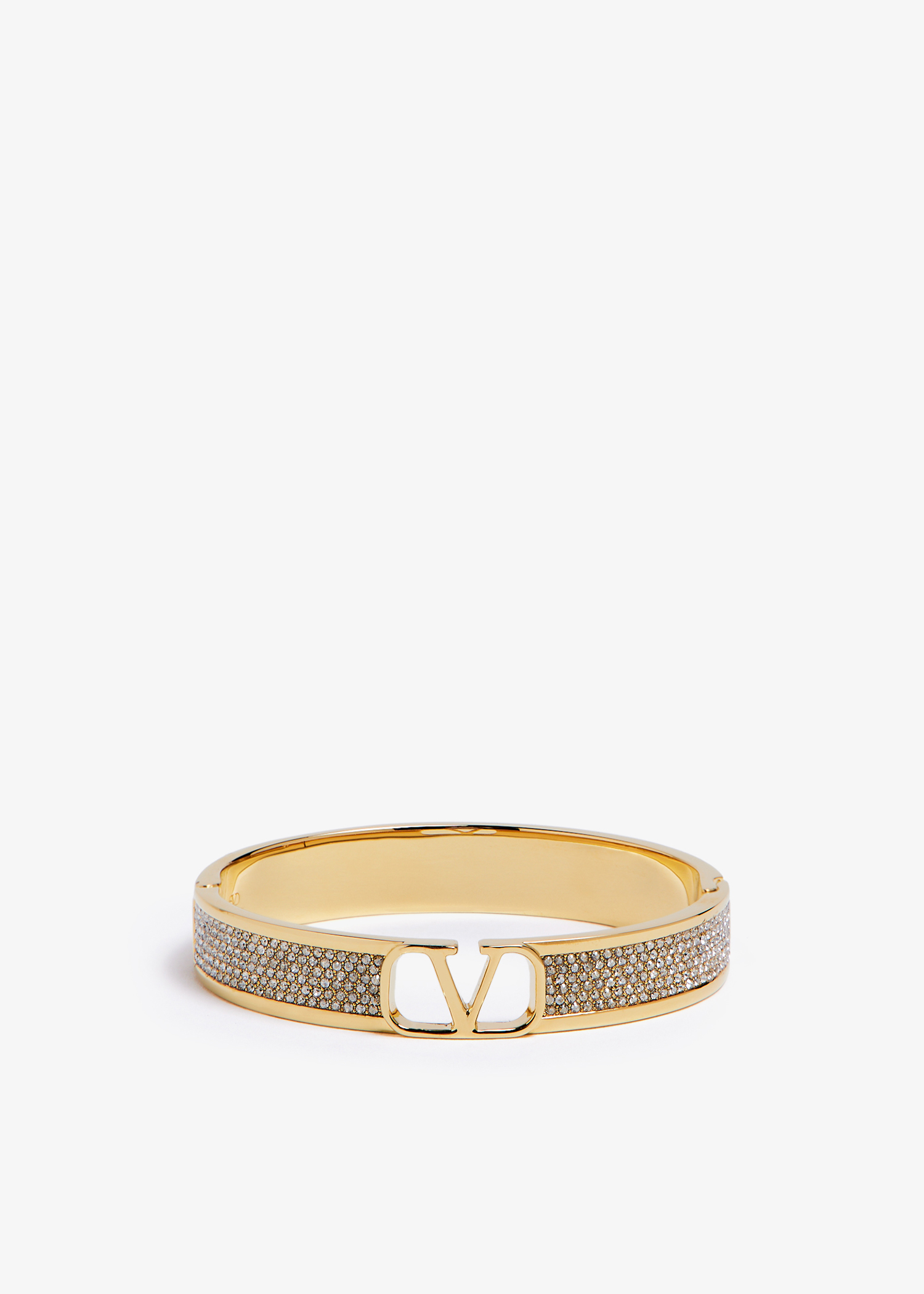 

VLogo Signature metal bangle, Gold