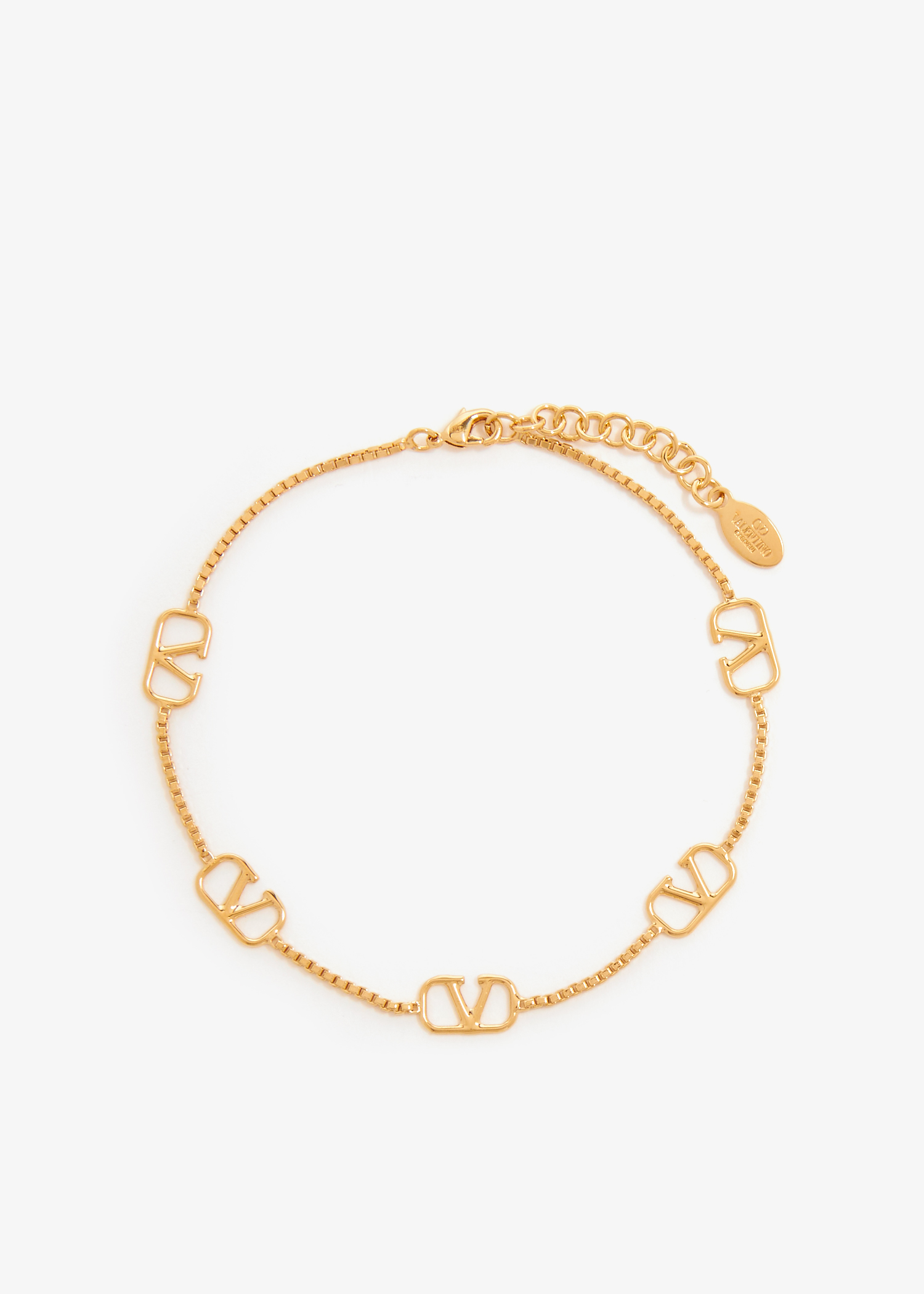 

VLogo Signature anklet, Gold