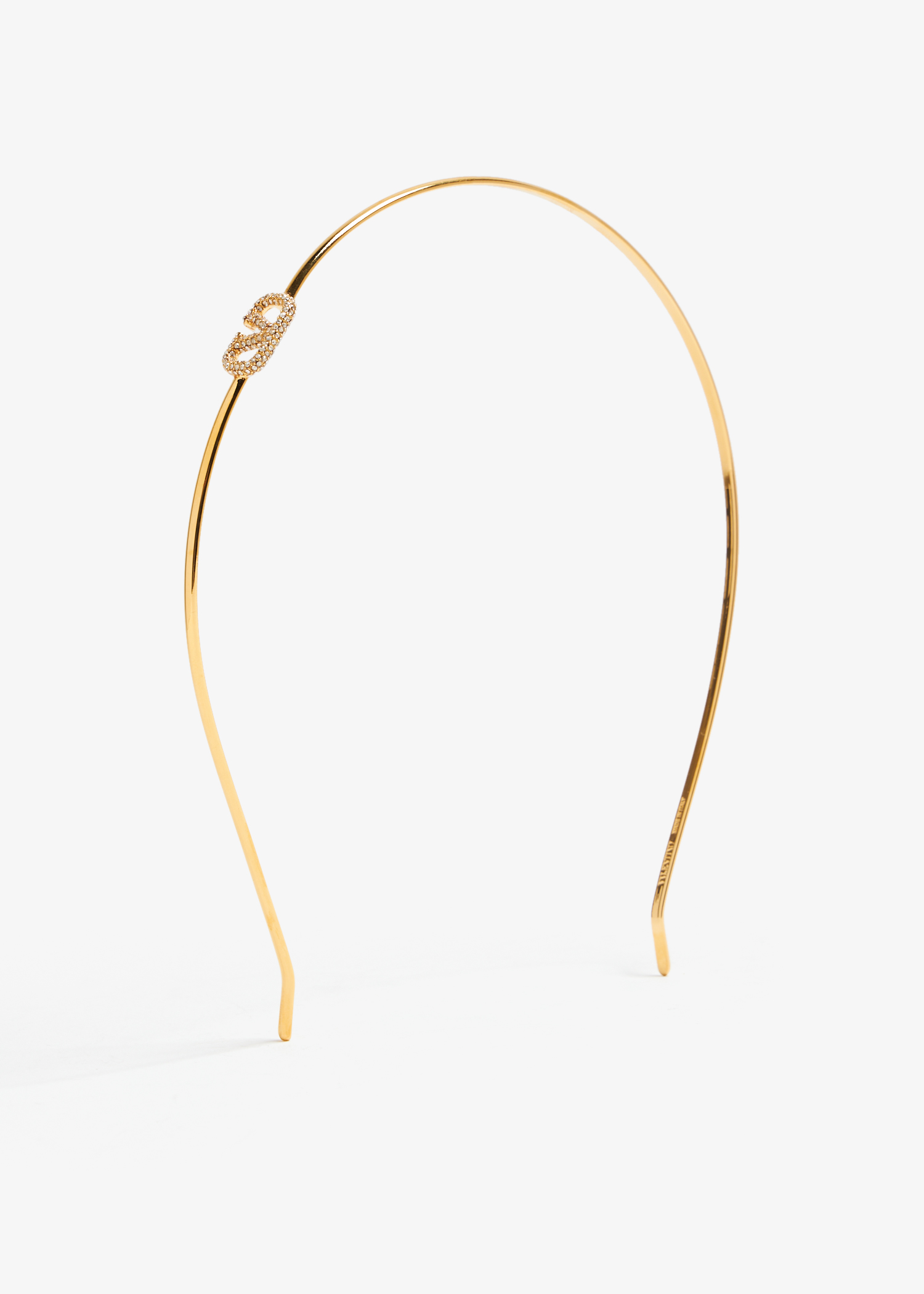 

VLogo Signature metal headband, Gold