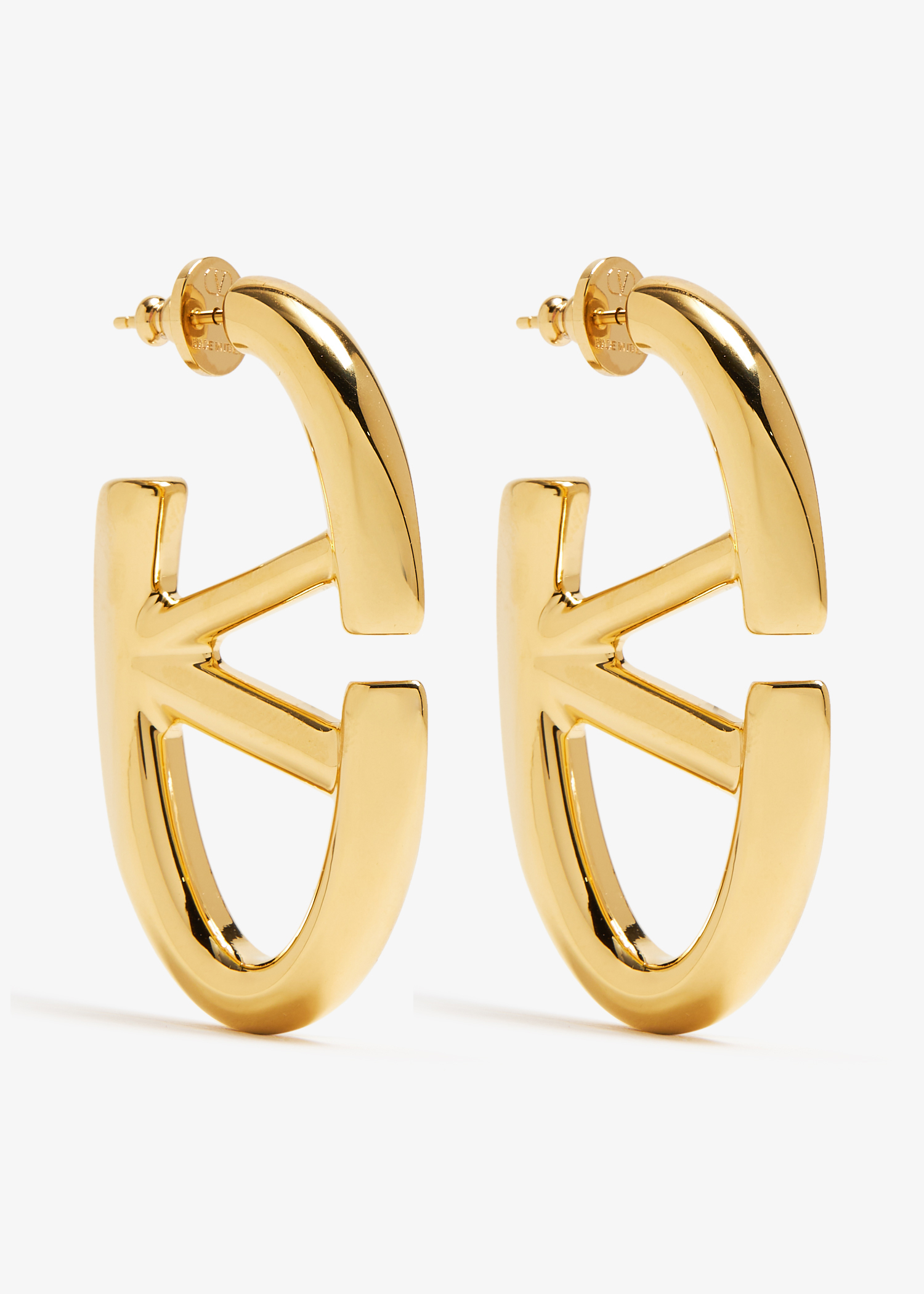 

The Bold Edition VLogo metal earrings, Gold