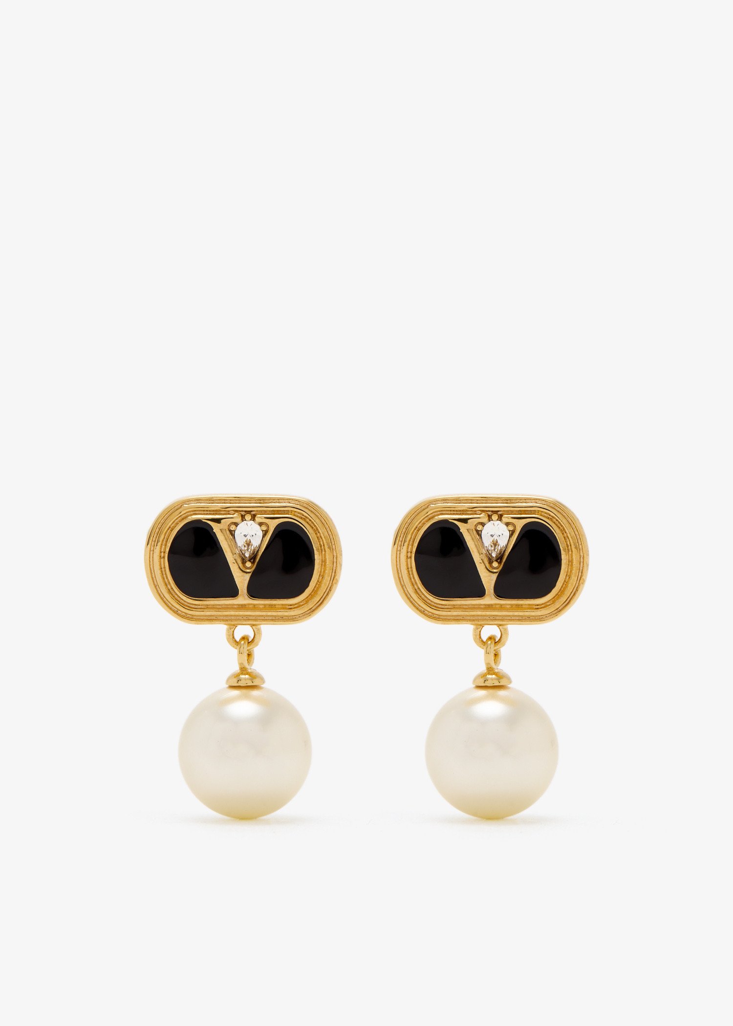 

Ovalette earrings, Gold