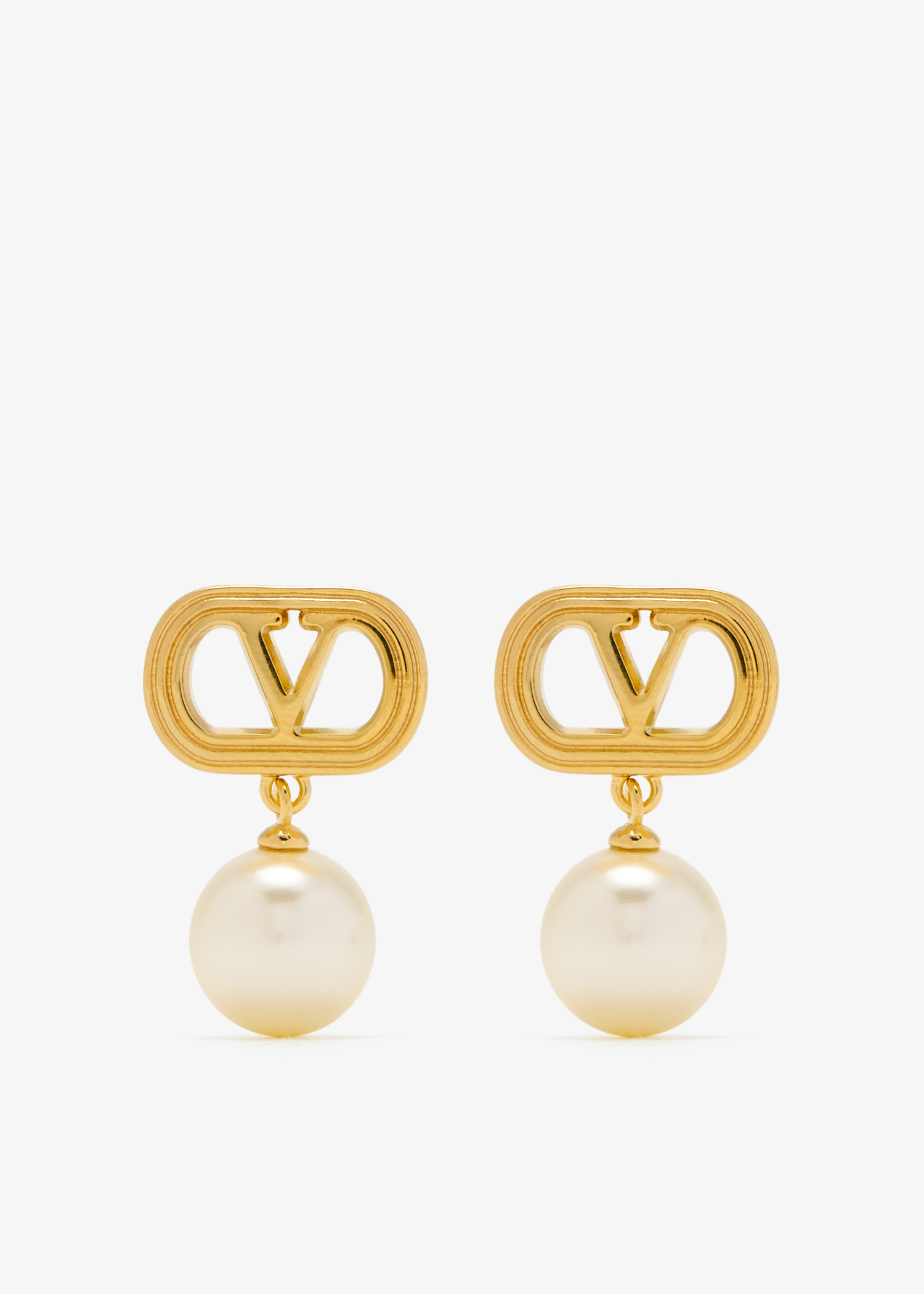 

Ovalette earrings, Gold