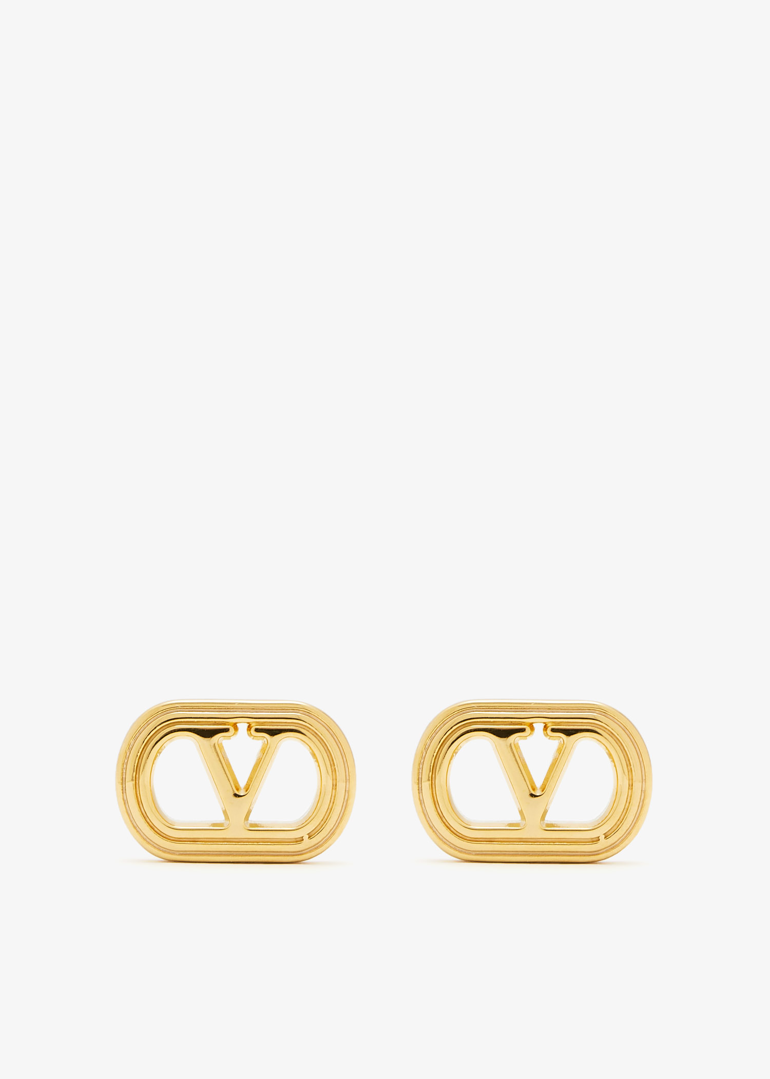 

Ovalette earrings, Gold