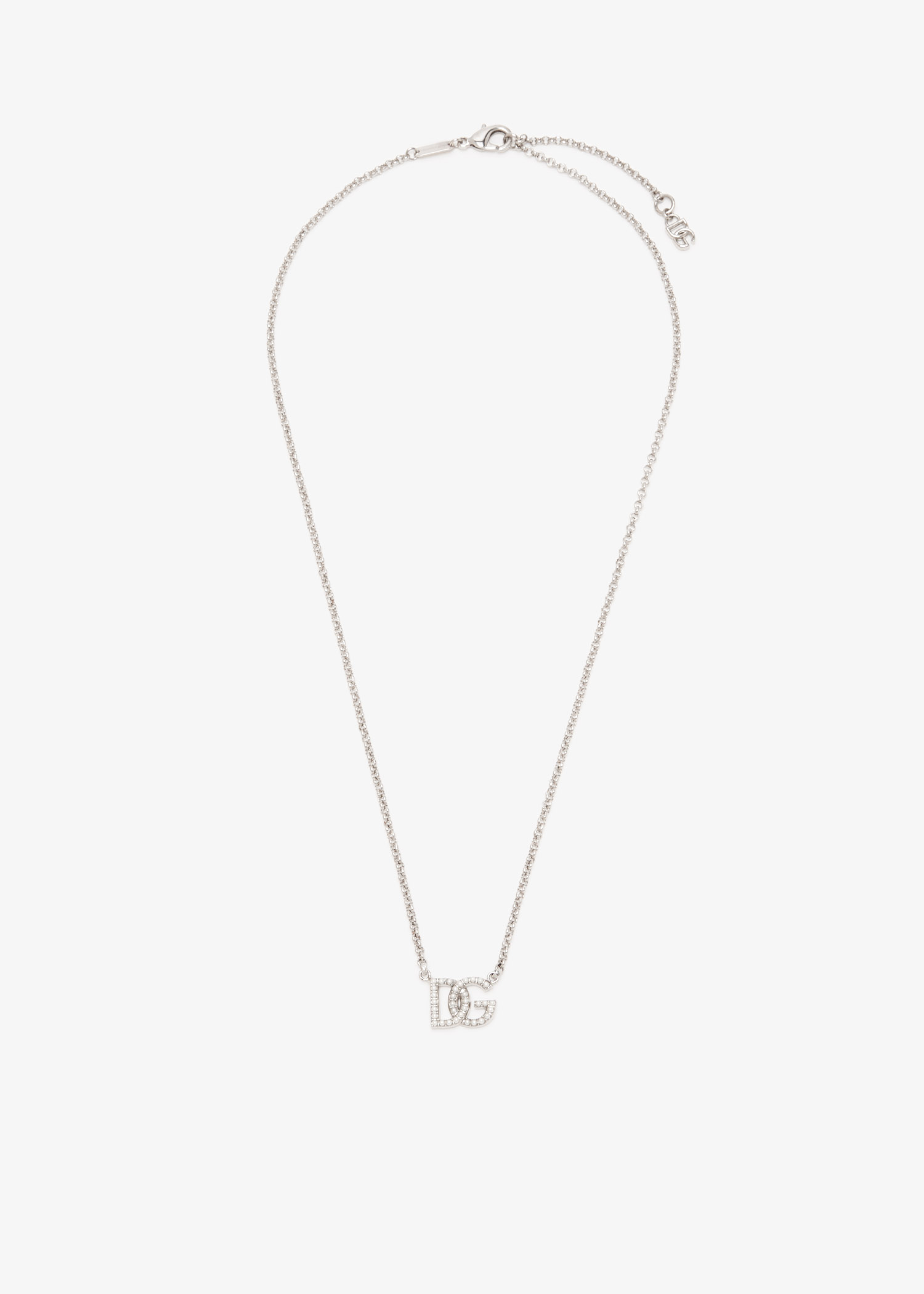 

DG logo chain necklace, Silver