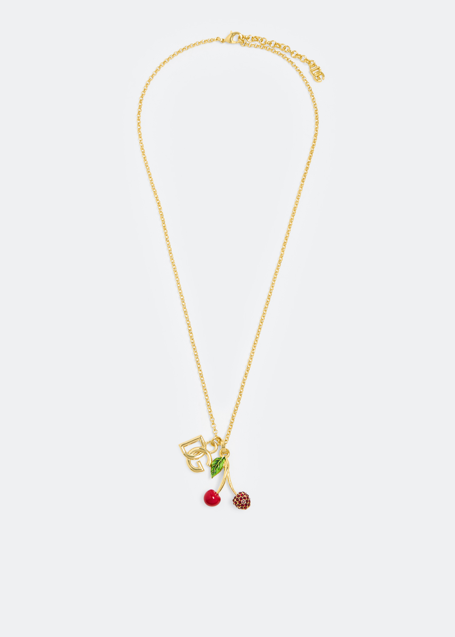 

DG logo cherry necklace, Gold