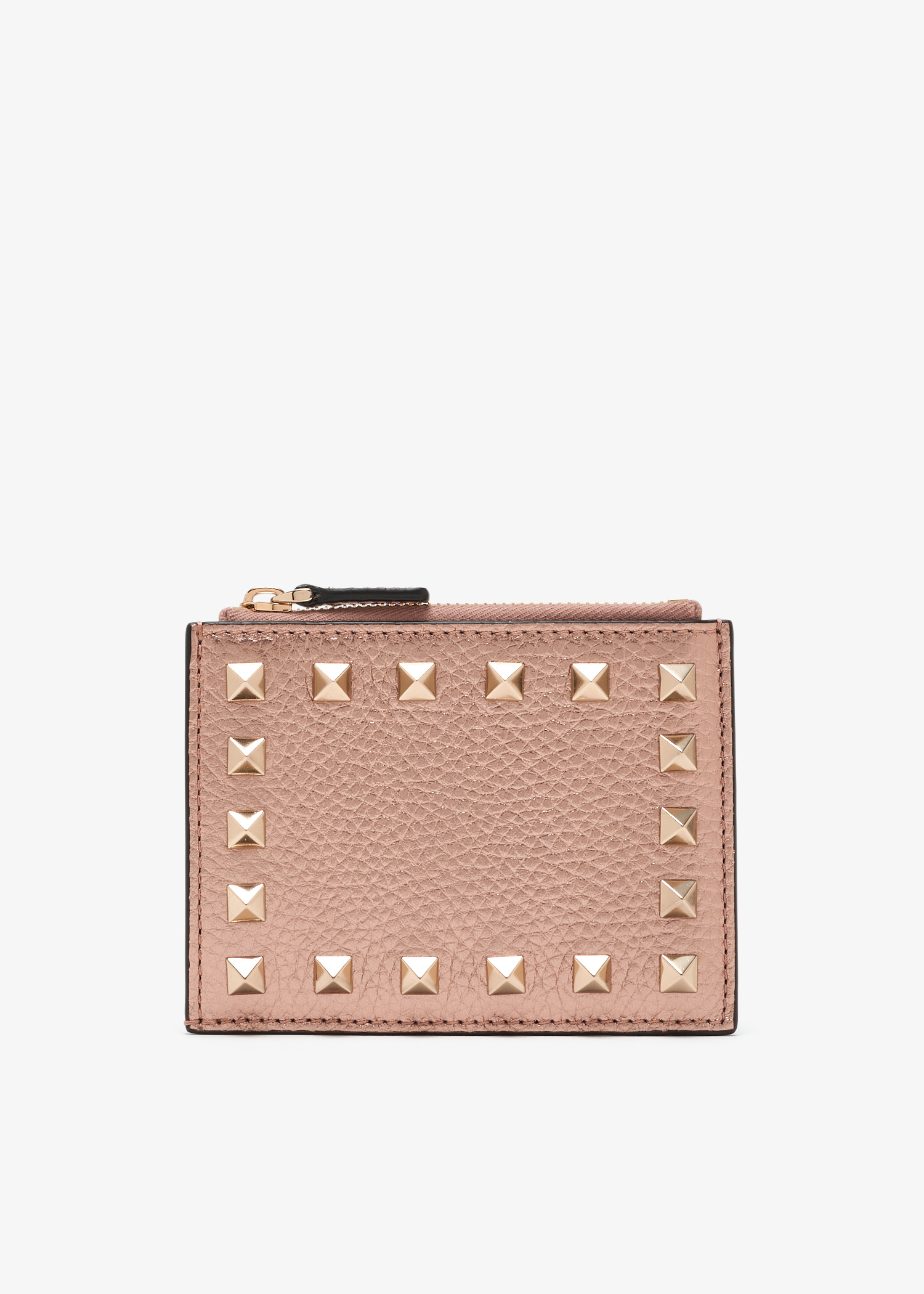 

Rockstud card case, Pink
