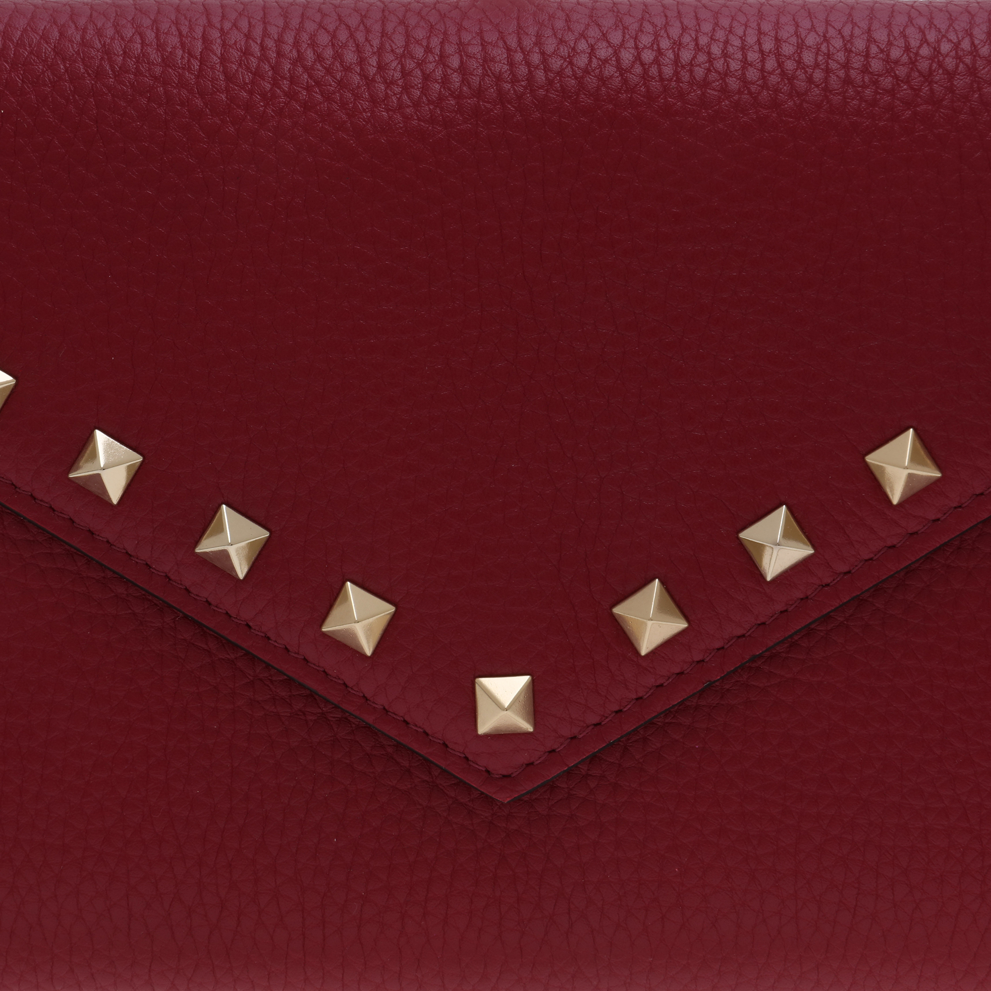 

Rockstud chain wallet, Red