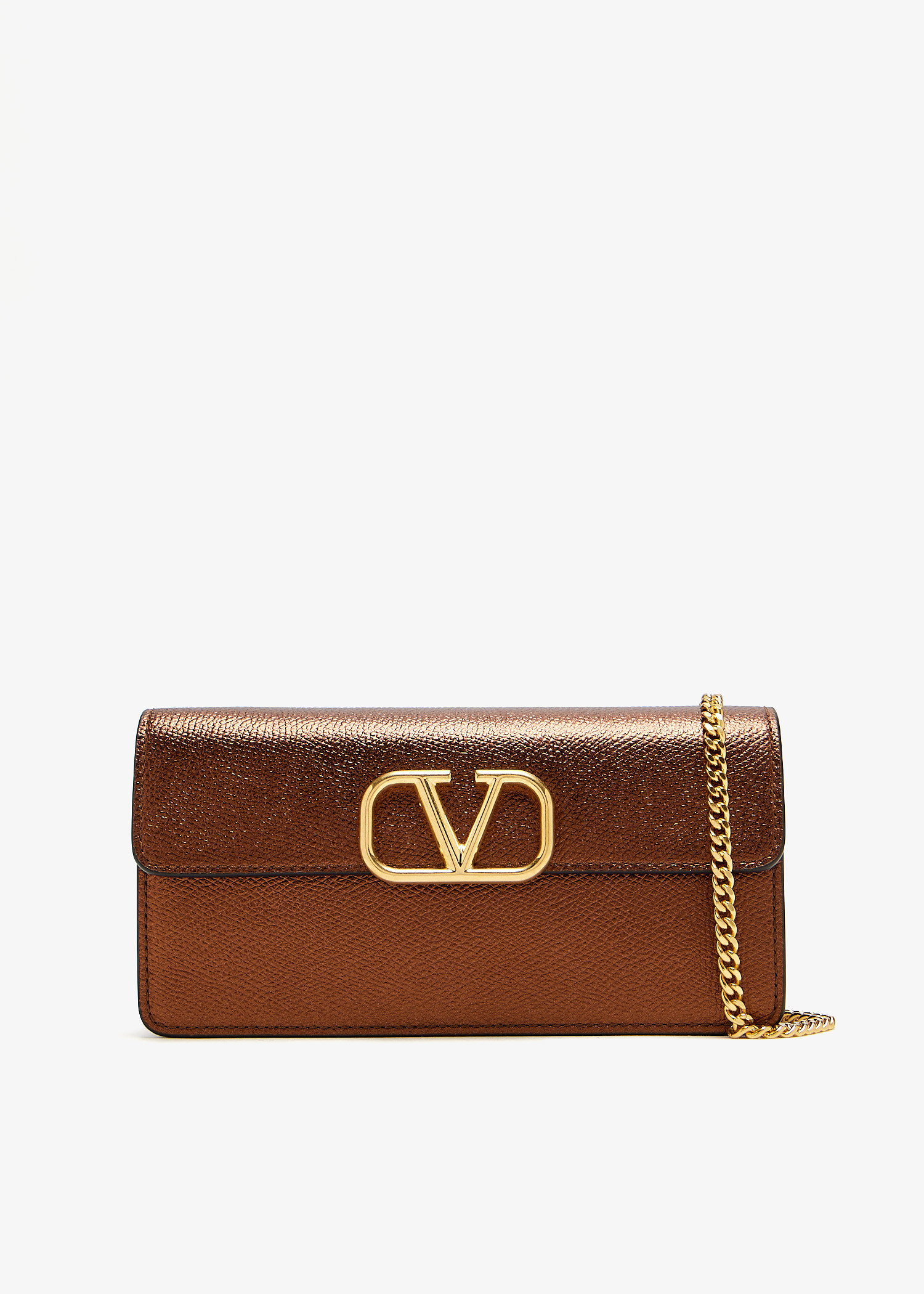 

VLogo signature chain wallet, Brown