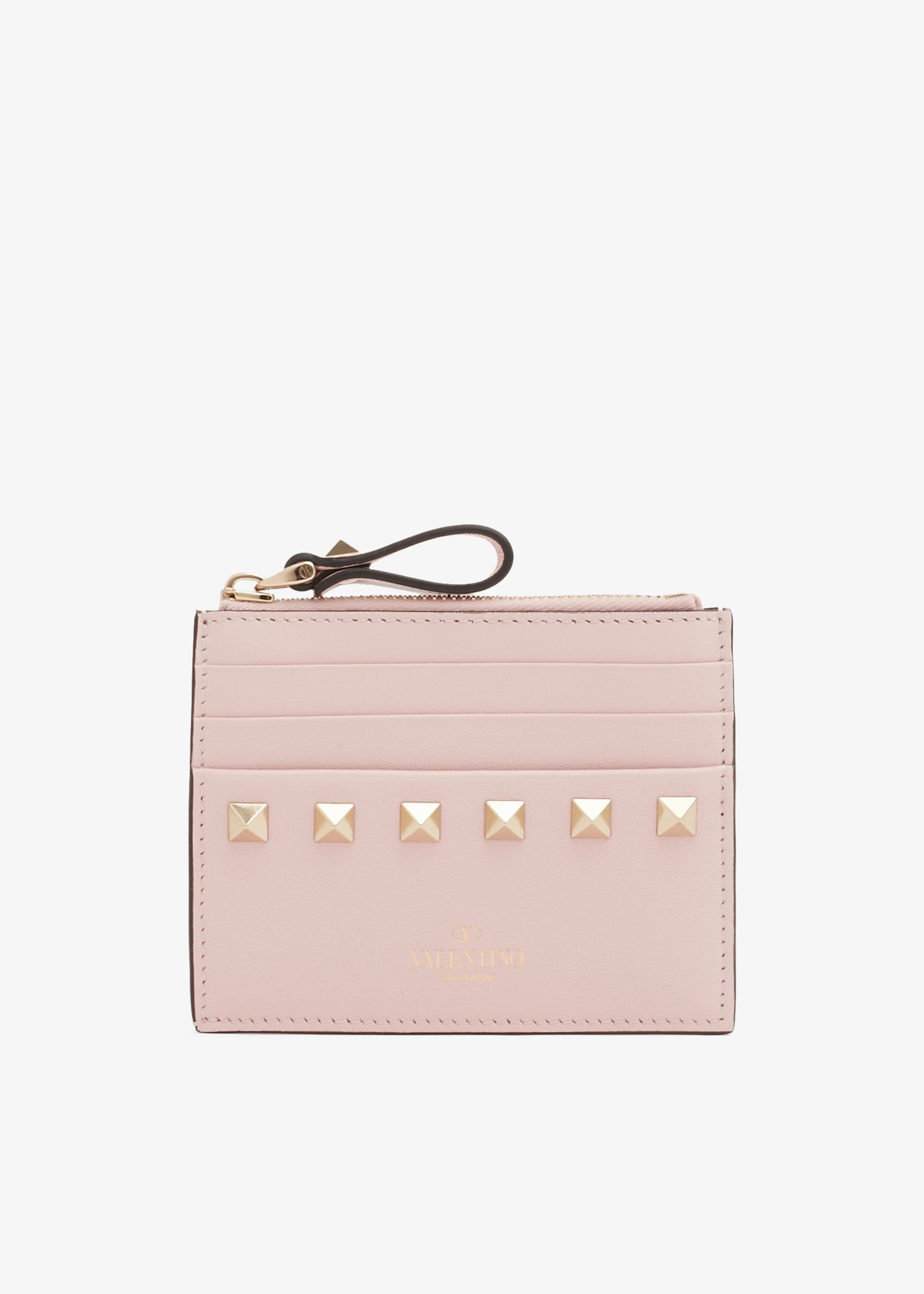 

Rockstud card holder, Pink