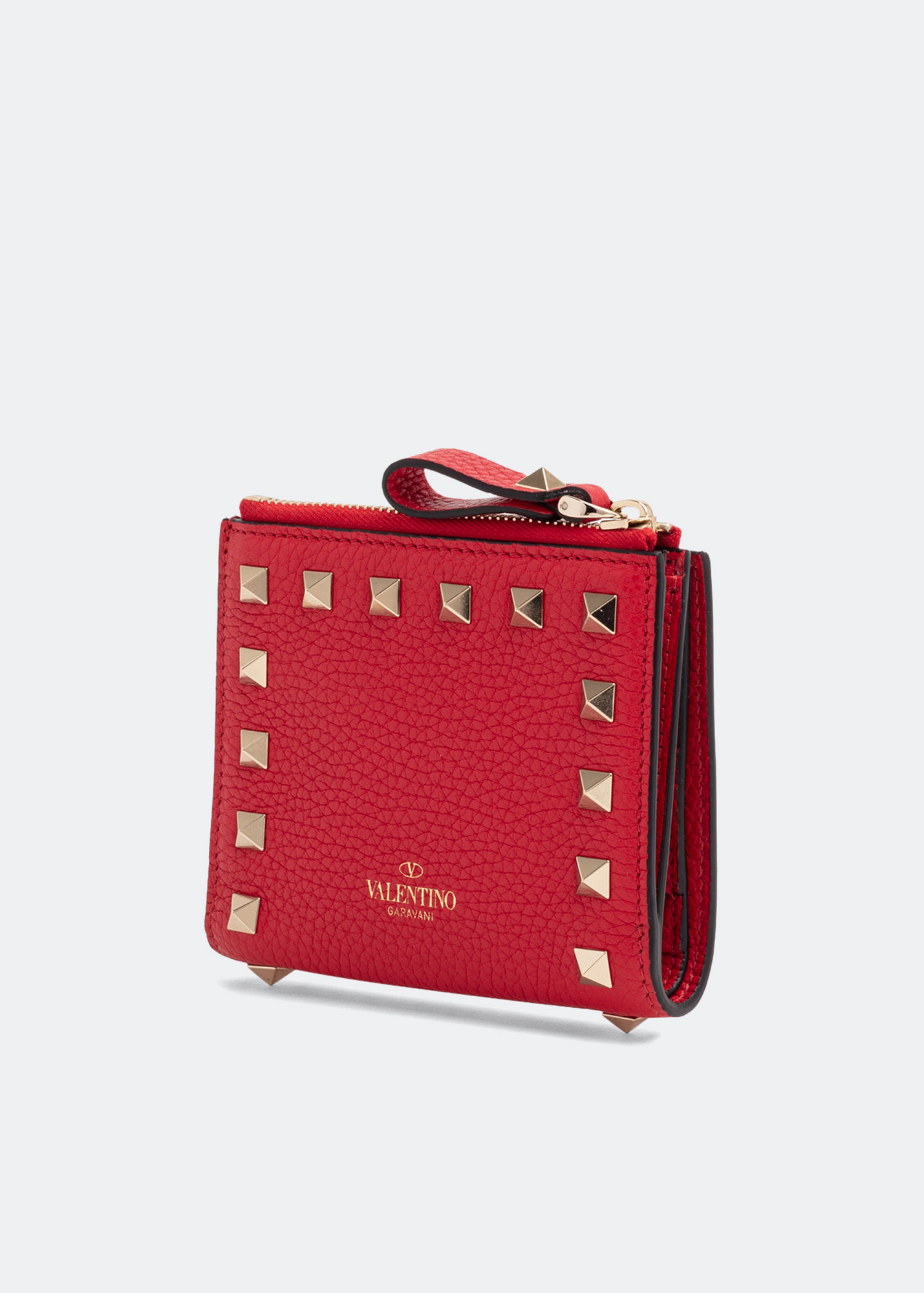 

Rockstud wallet, Red