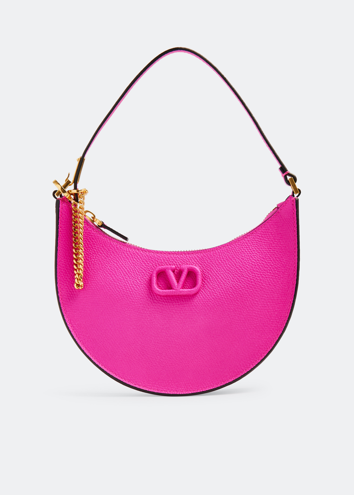 

VLogo Signature mini hobo bag, Pink