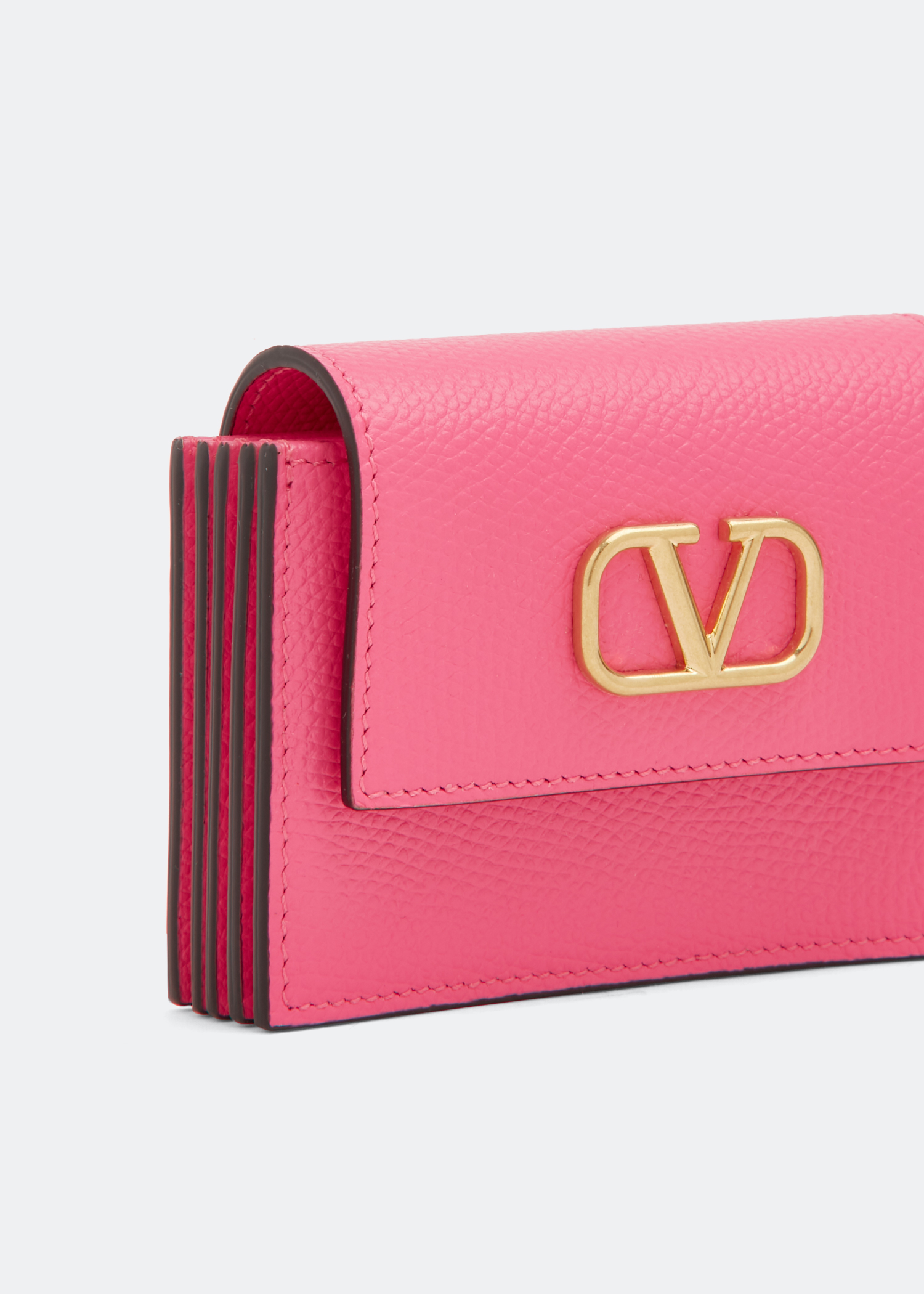 

VLogo Signature card case, Pink