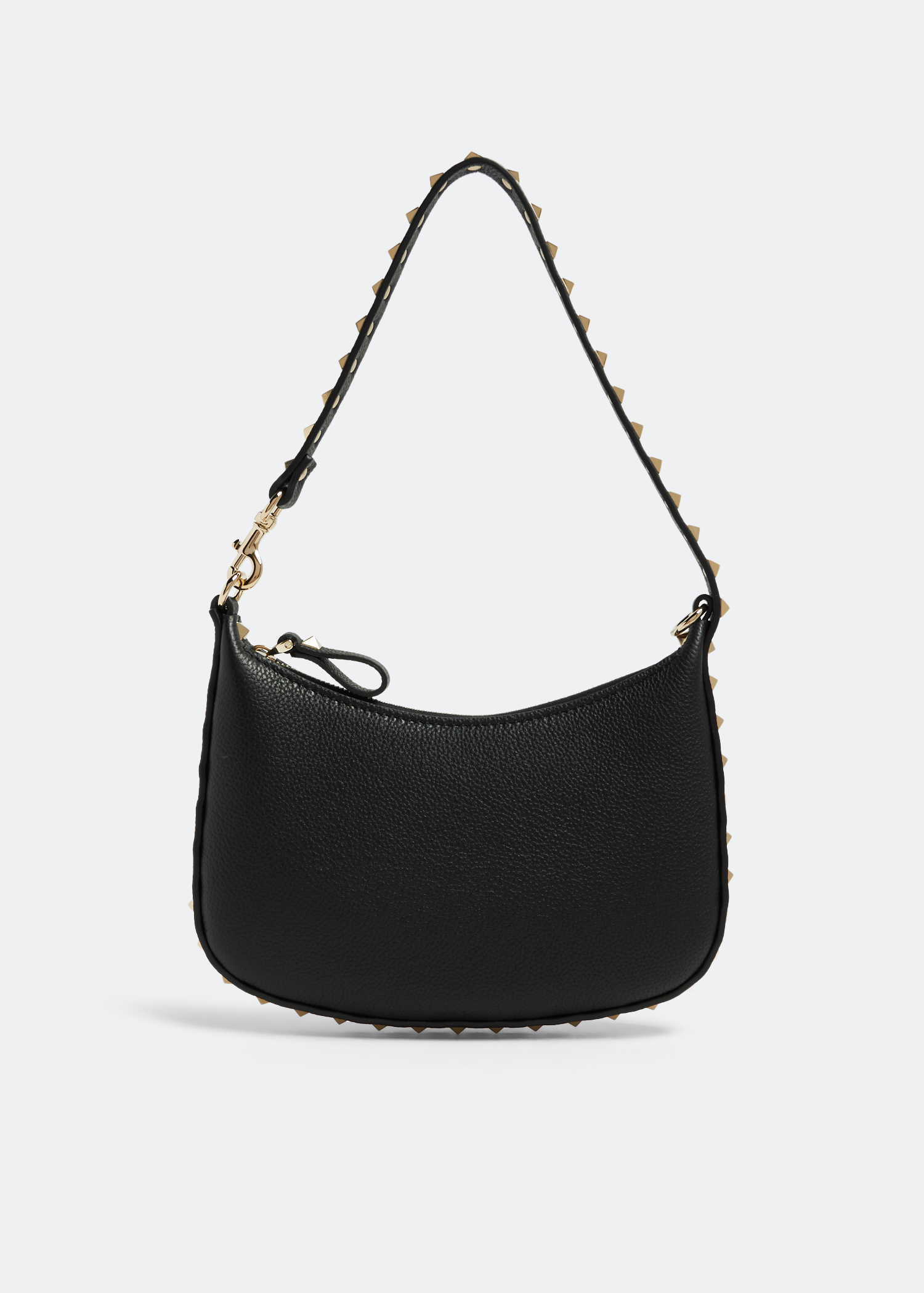 

Rockstud mini hobo bag, Black