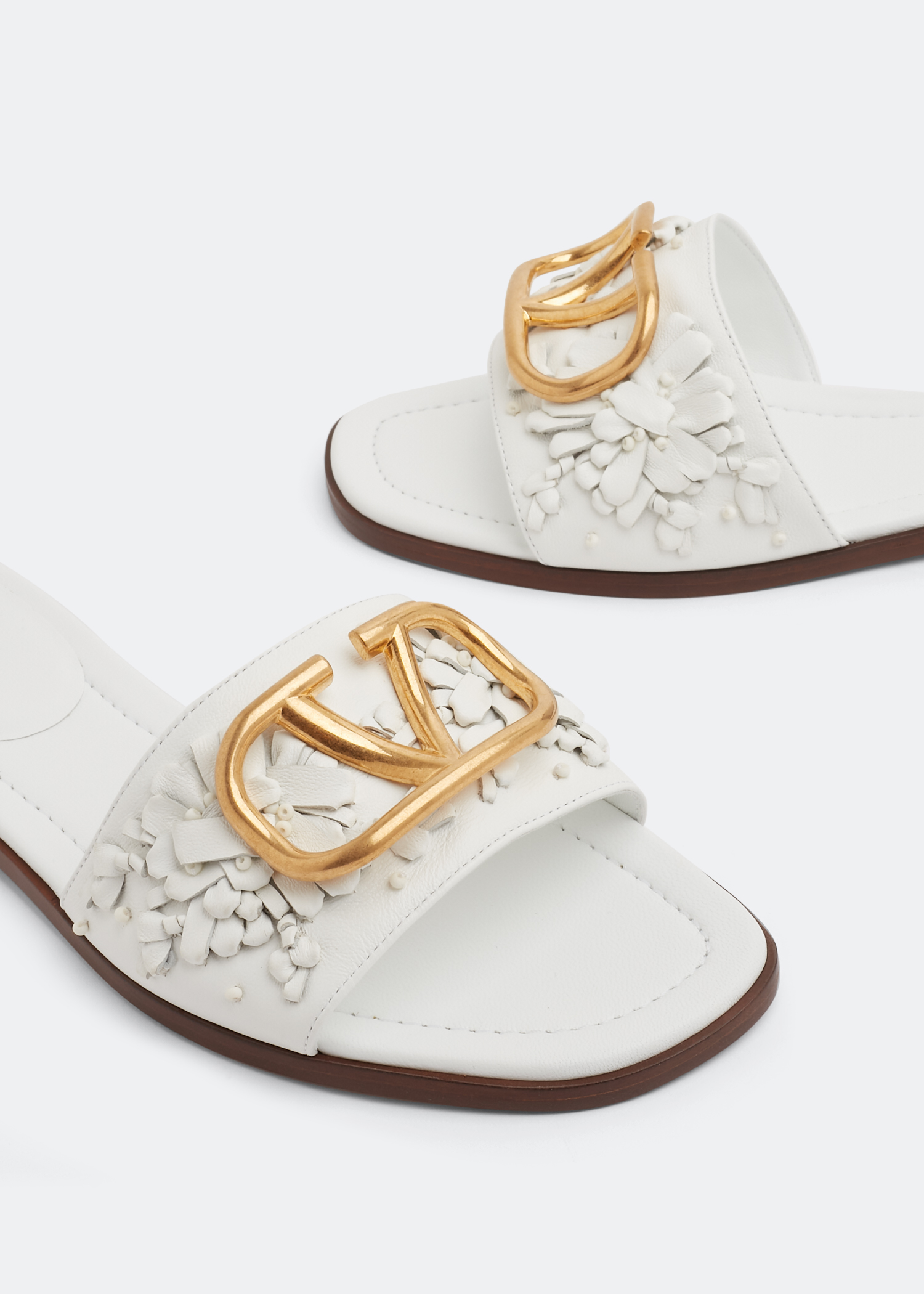 

VLogo Signature sandals, White