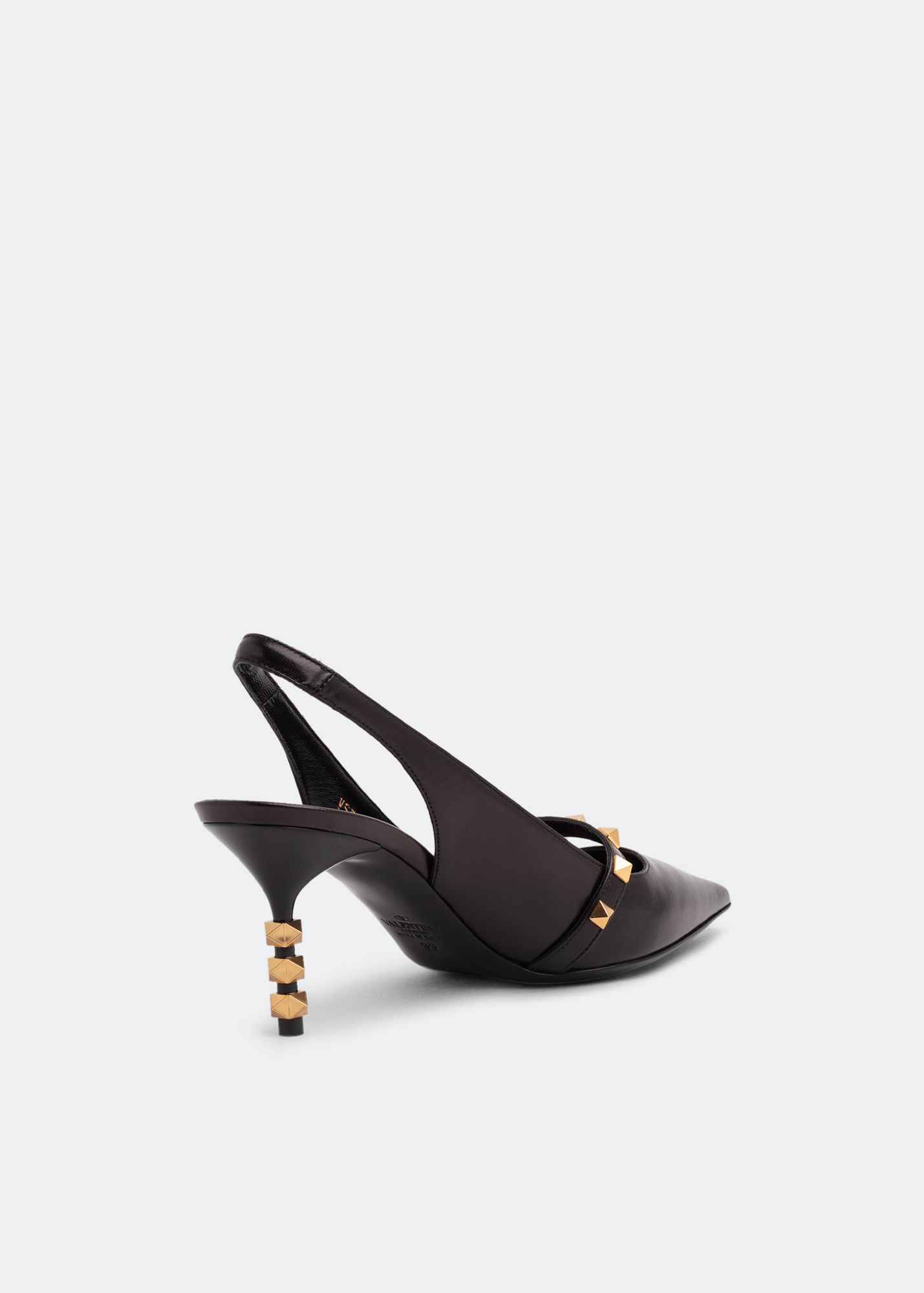 

Rockstud slingback pumps, Black