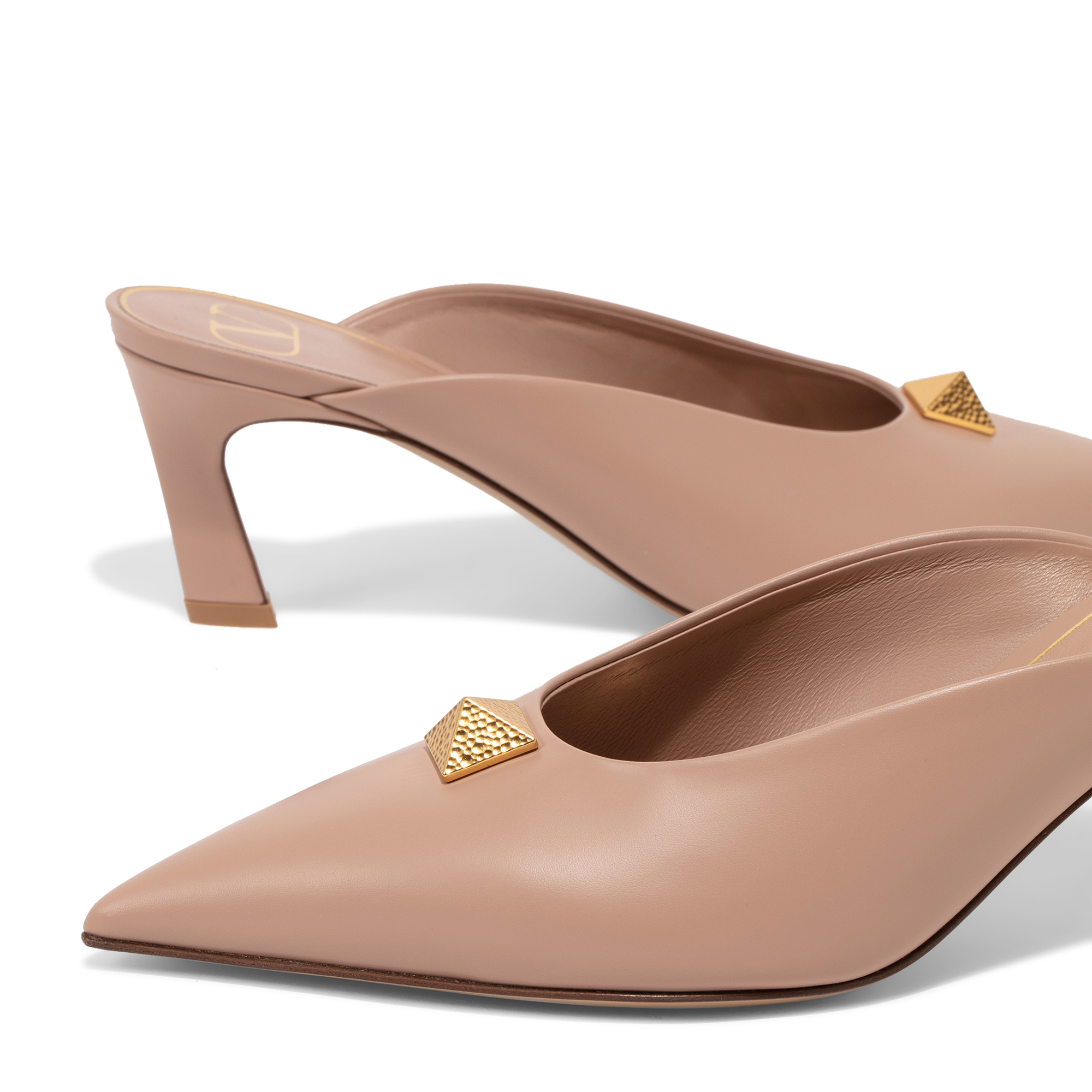 

Roman Stud mules, Beige