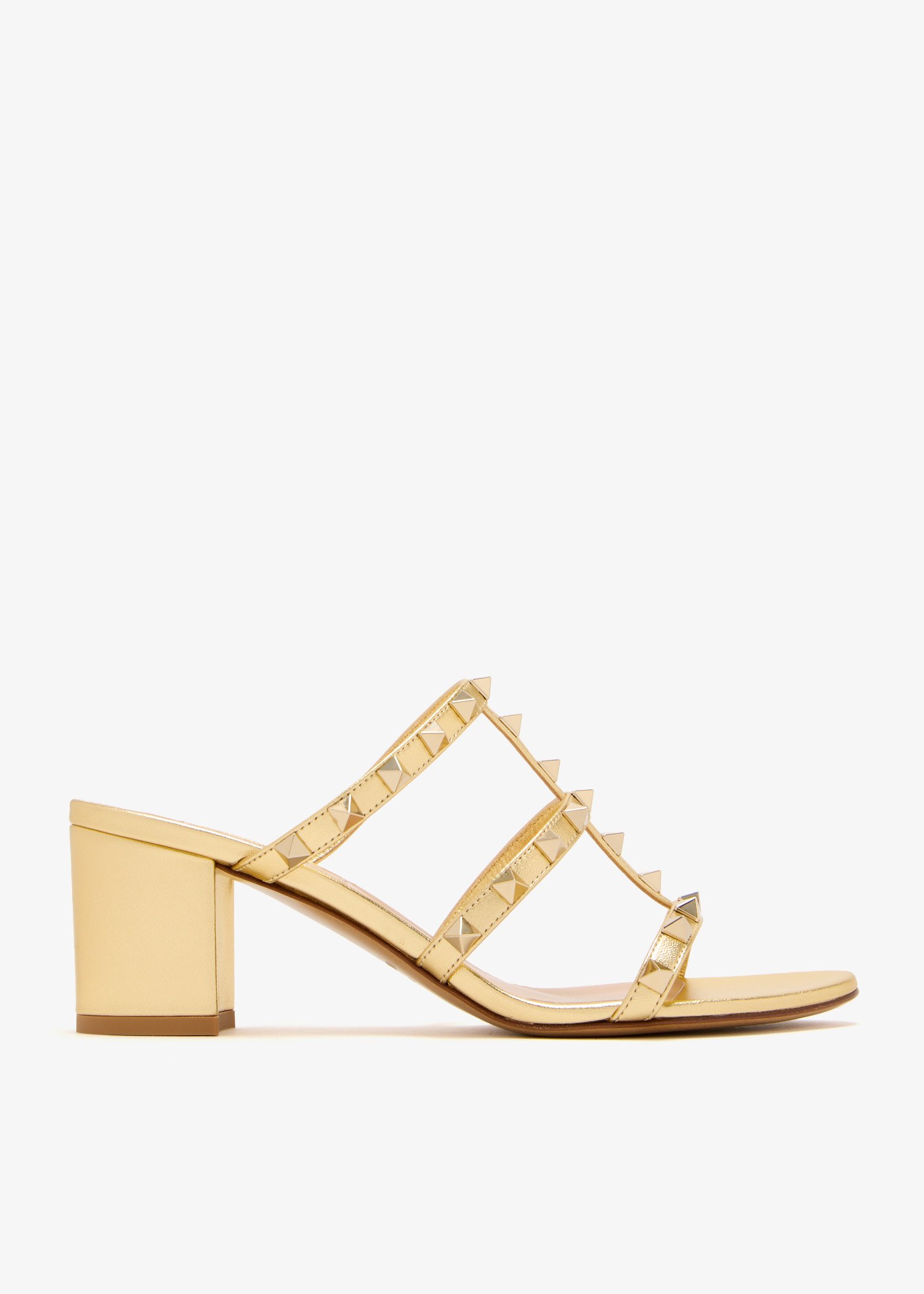 

Rockstud sandals, Gold