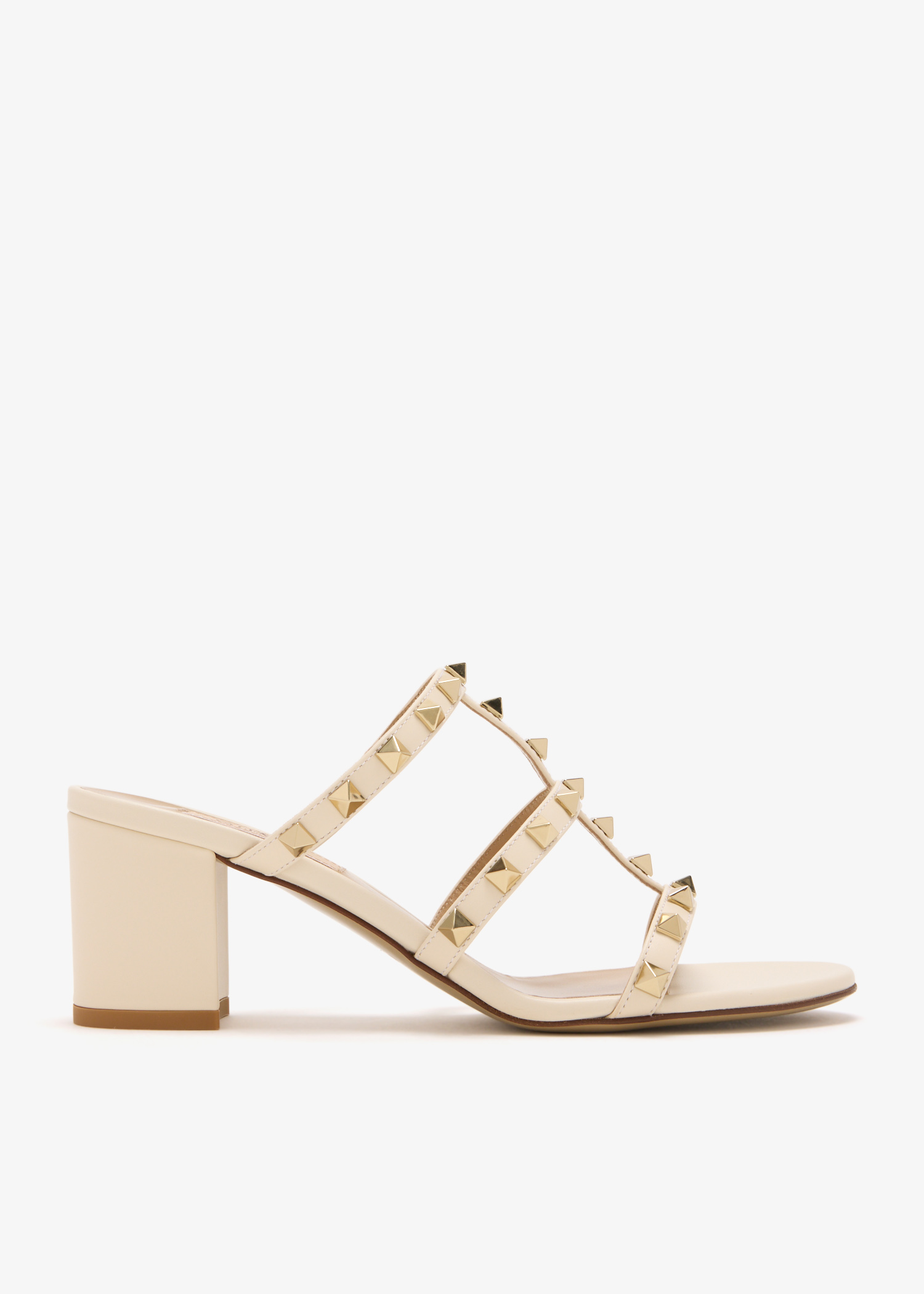 

Rockstud sandals, Cream