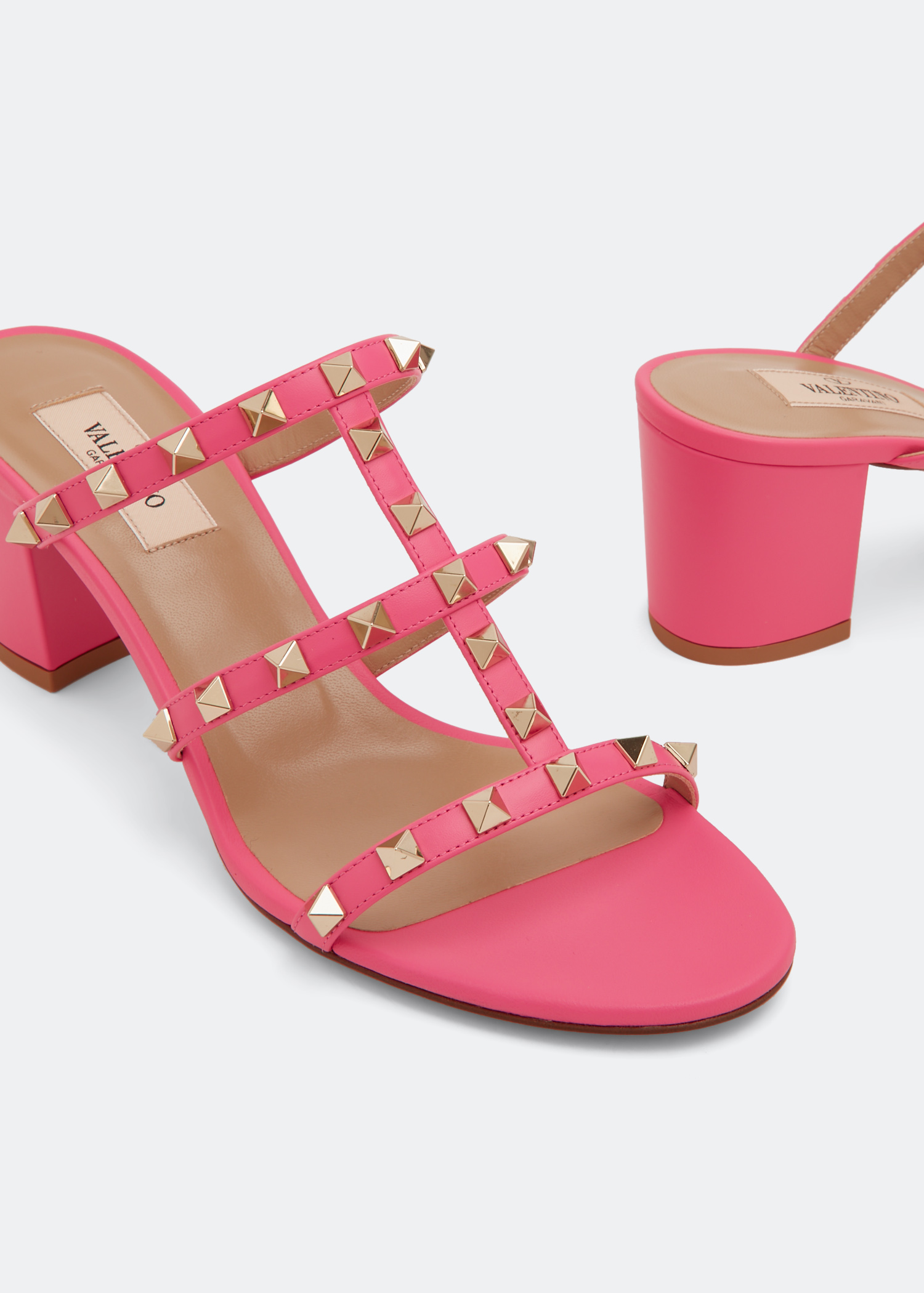 

Rockstud sandals, Pink