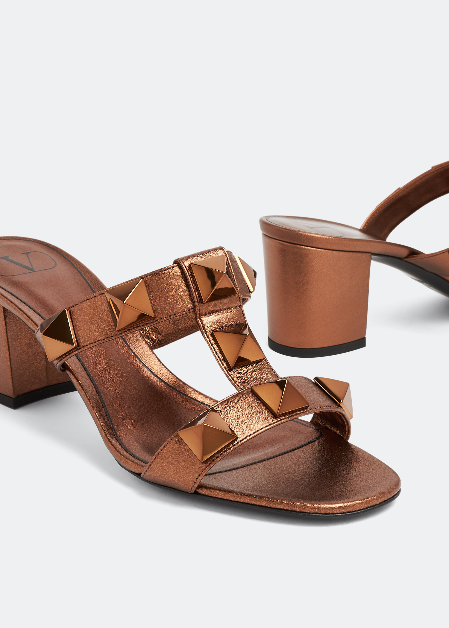 

Roman Stud sandals, Metallic