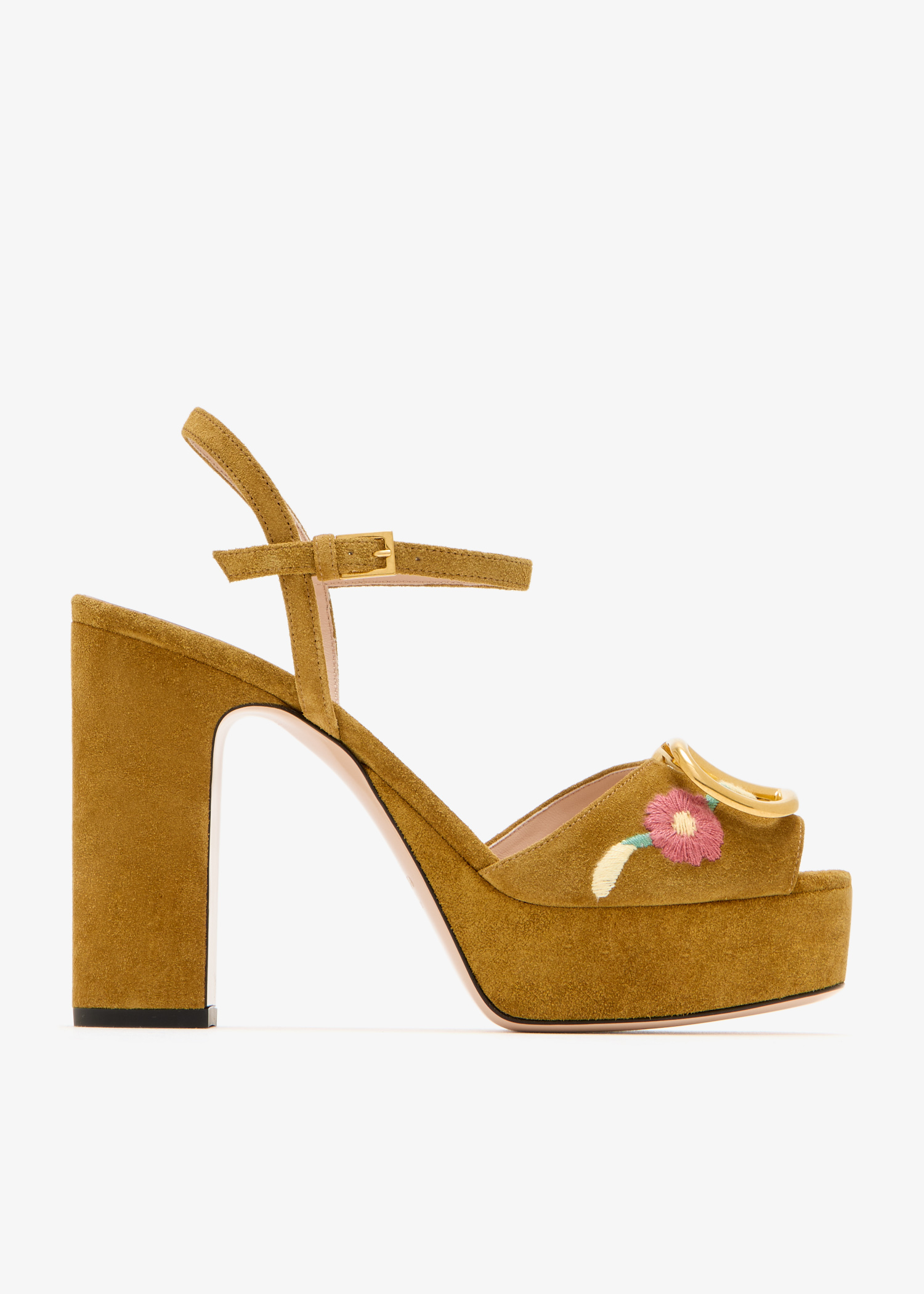 

VLogo Signature platform sandals, Brown