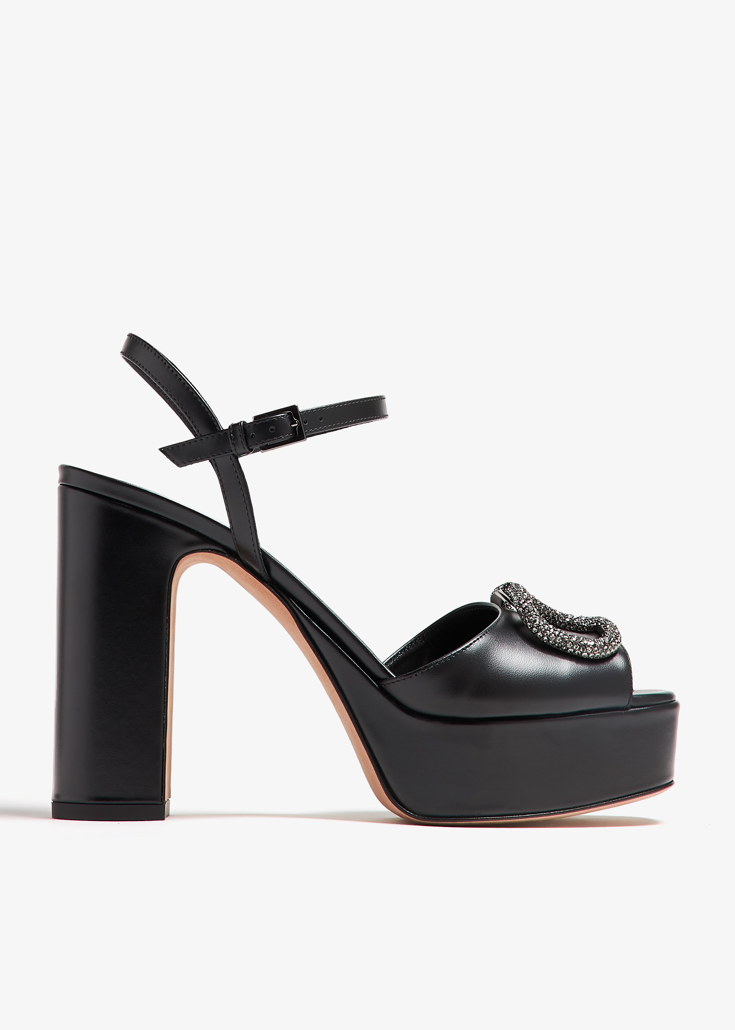 

VLogo Signature platform sandals, Black