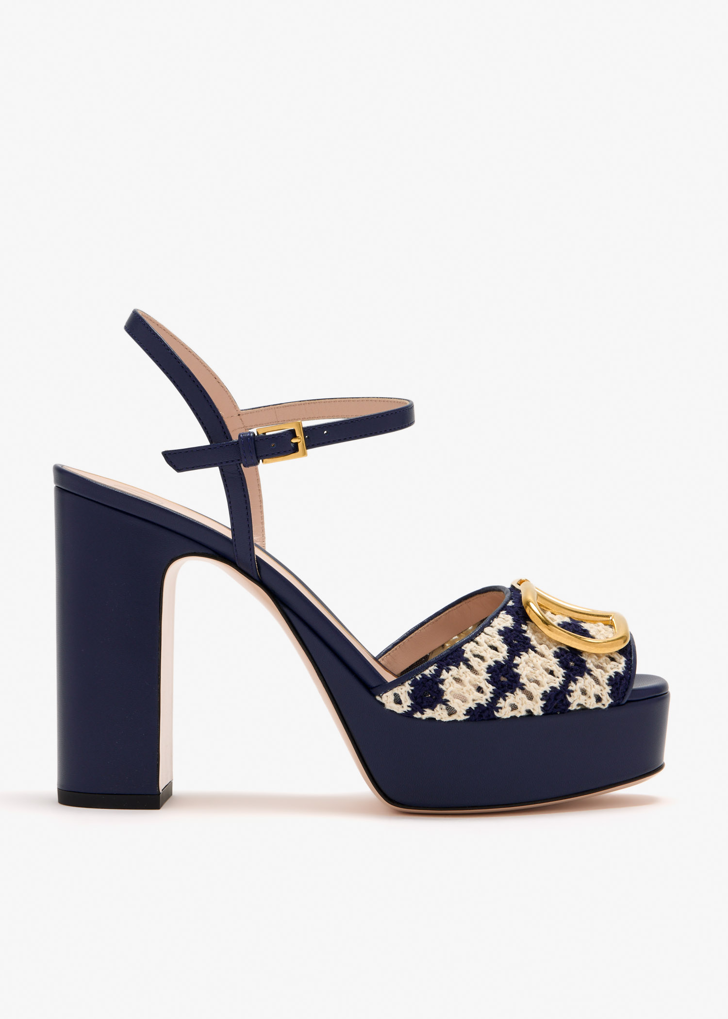 

VLogo Signature platform sandals, Navy