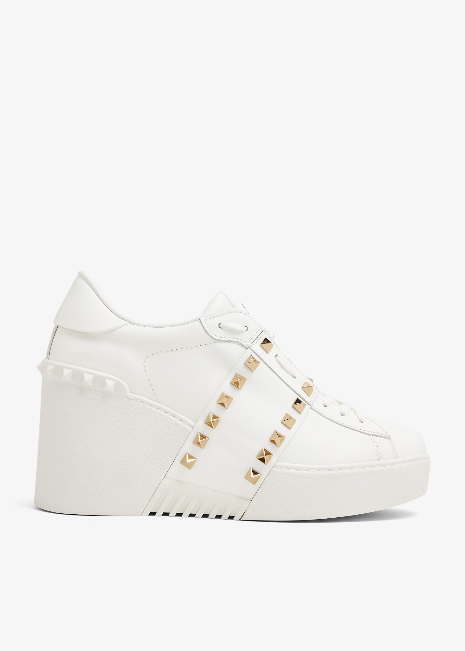 

Open Disco wedge sneakers, White