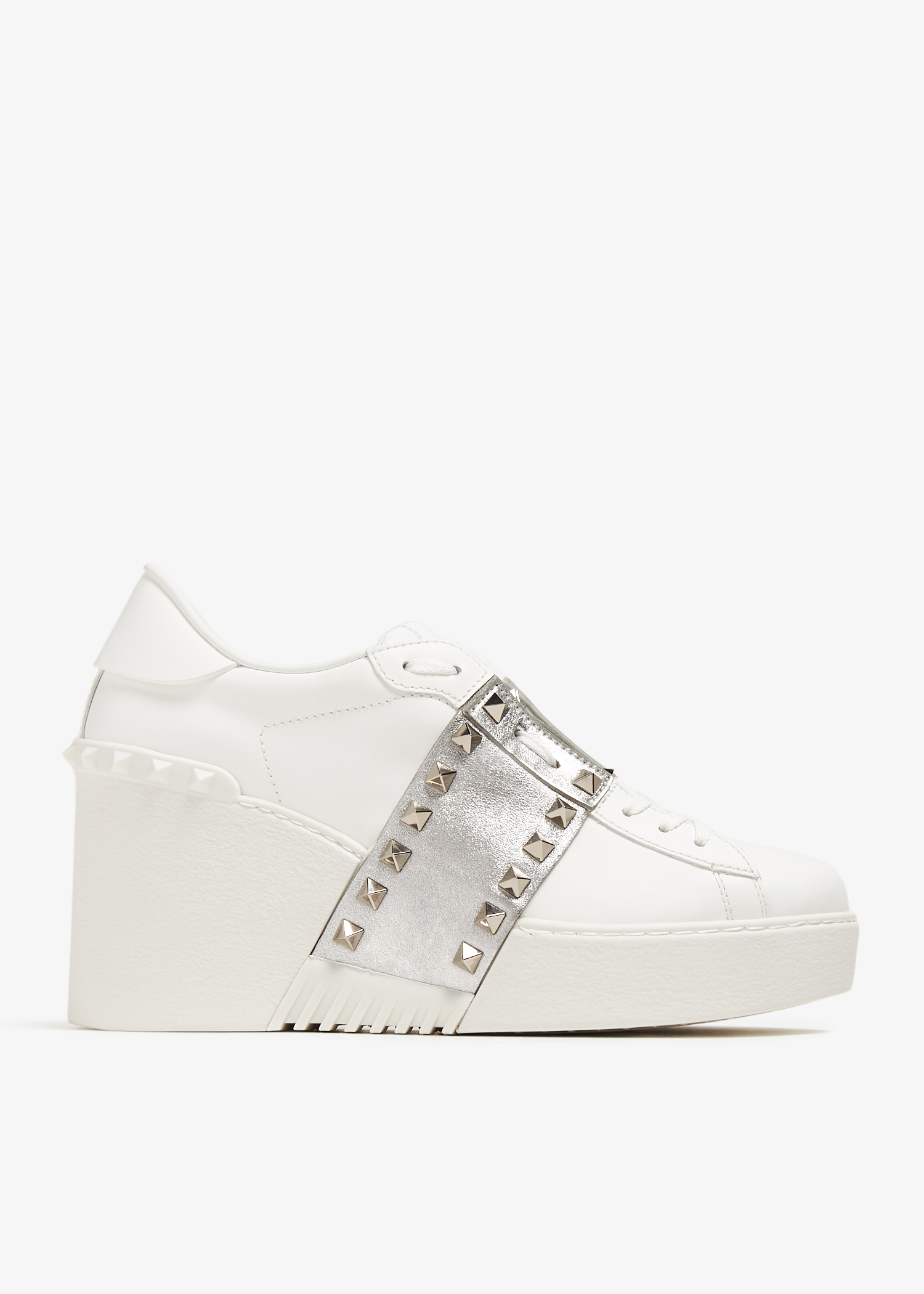 

Open Disco wedge sneakers, White