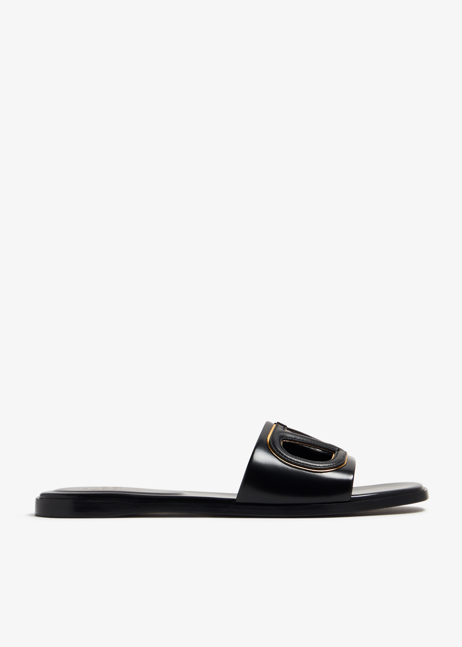 

VLogo cut-out sandals, Black