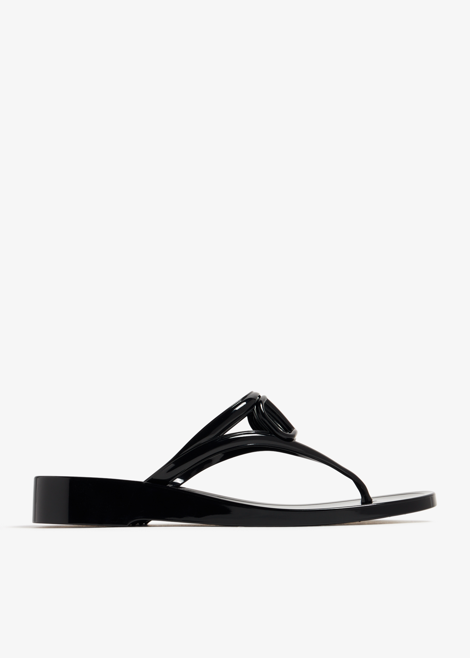 

VLogo Signature thong sandals, Black