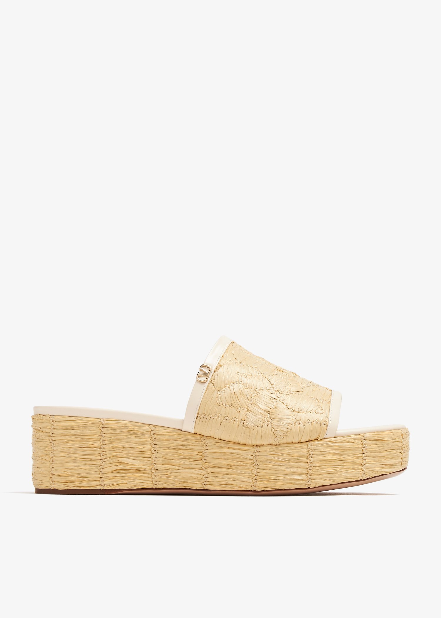 

Raflower wedge espadrilles, Beige