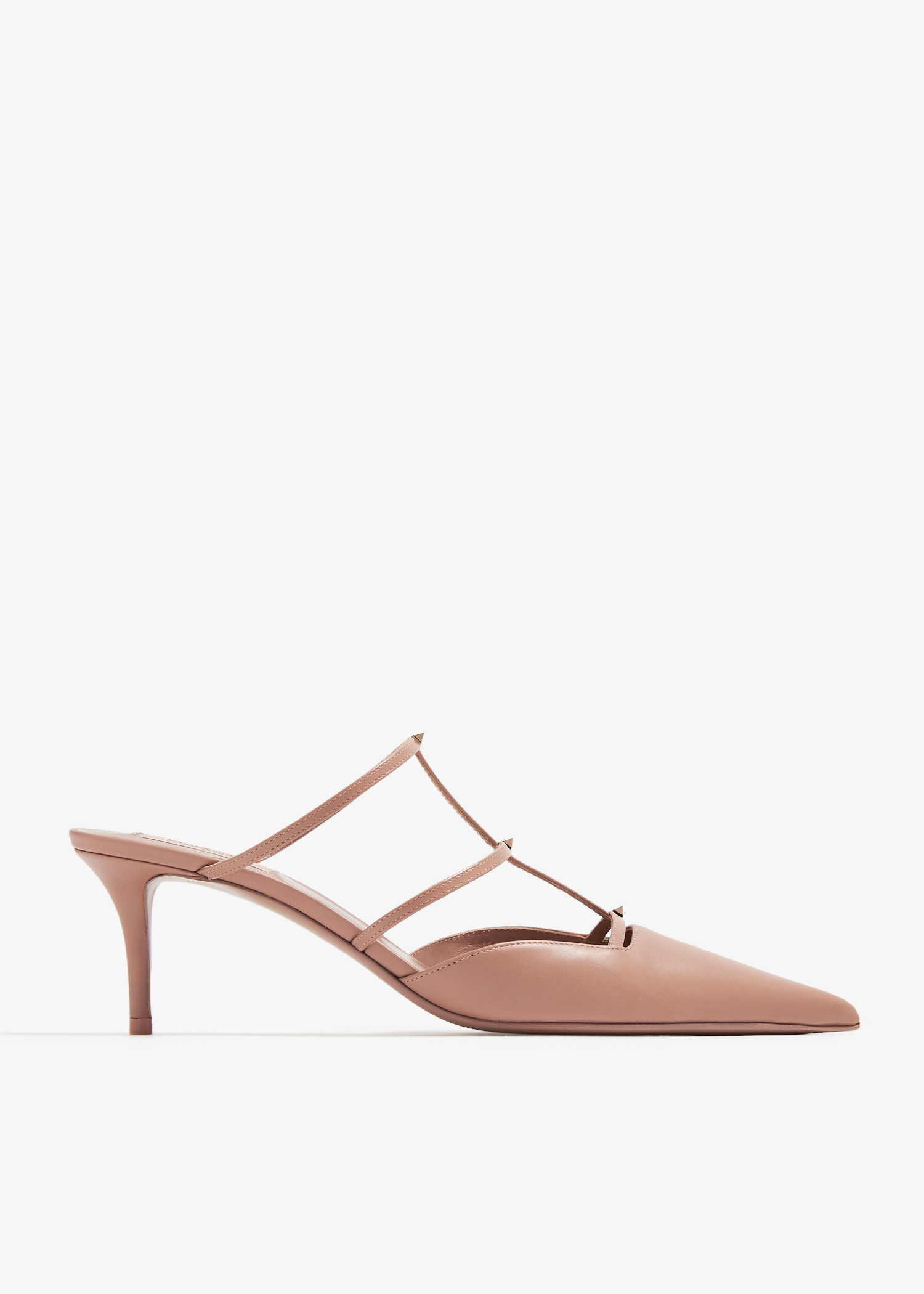 

Rockstud Wispy mules, Pink