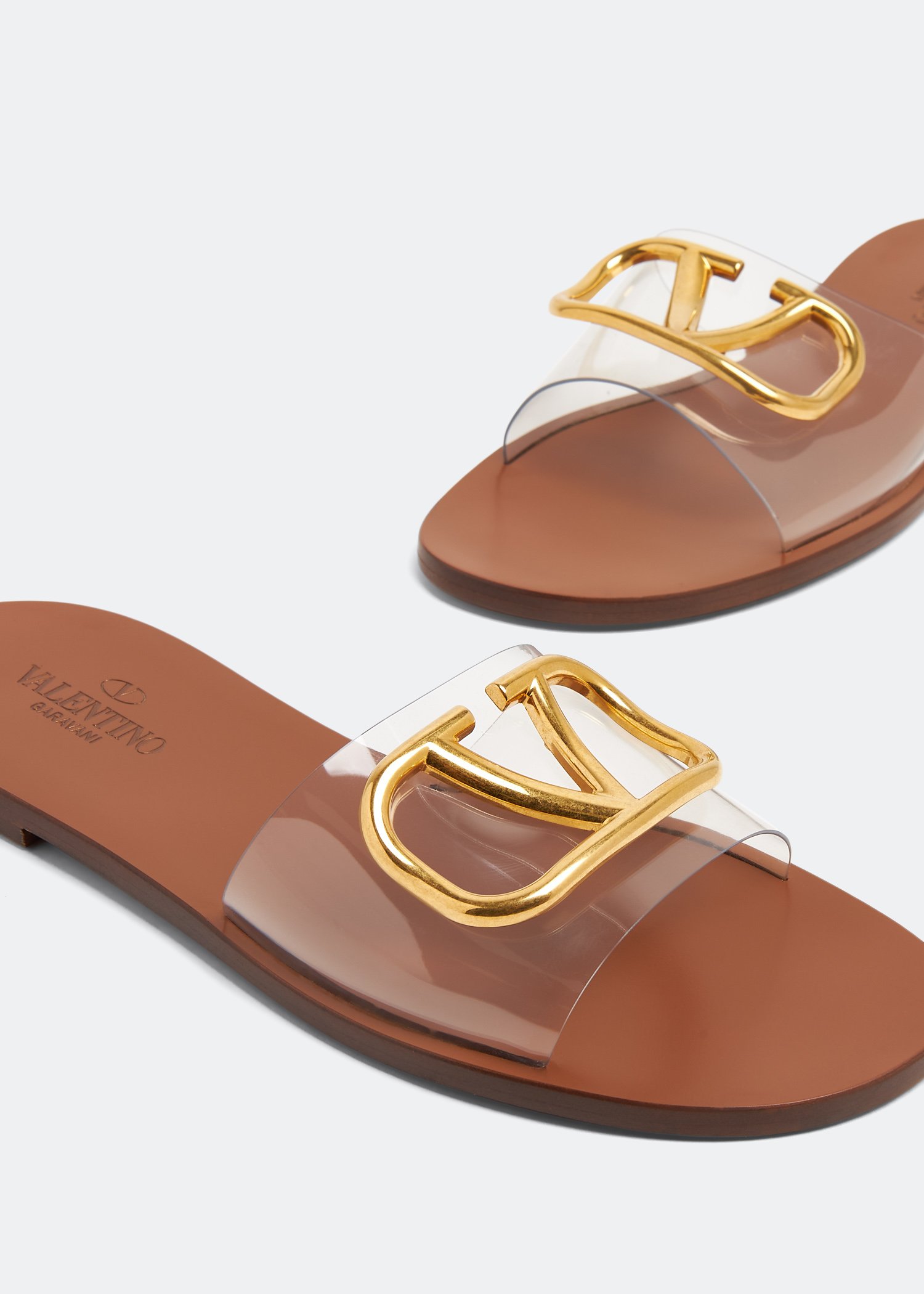 

VLogo Signature sandals, Neutral