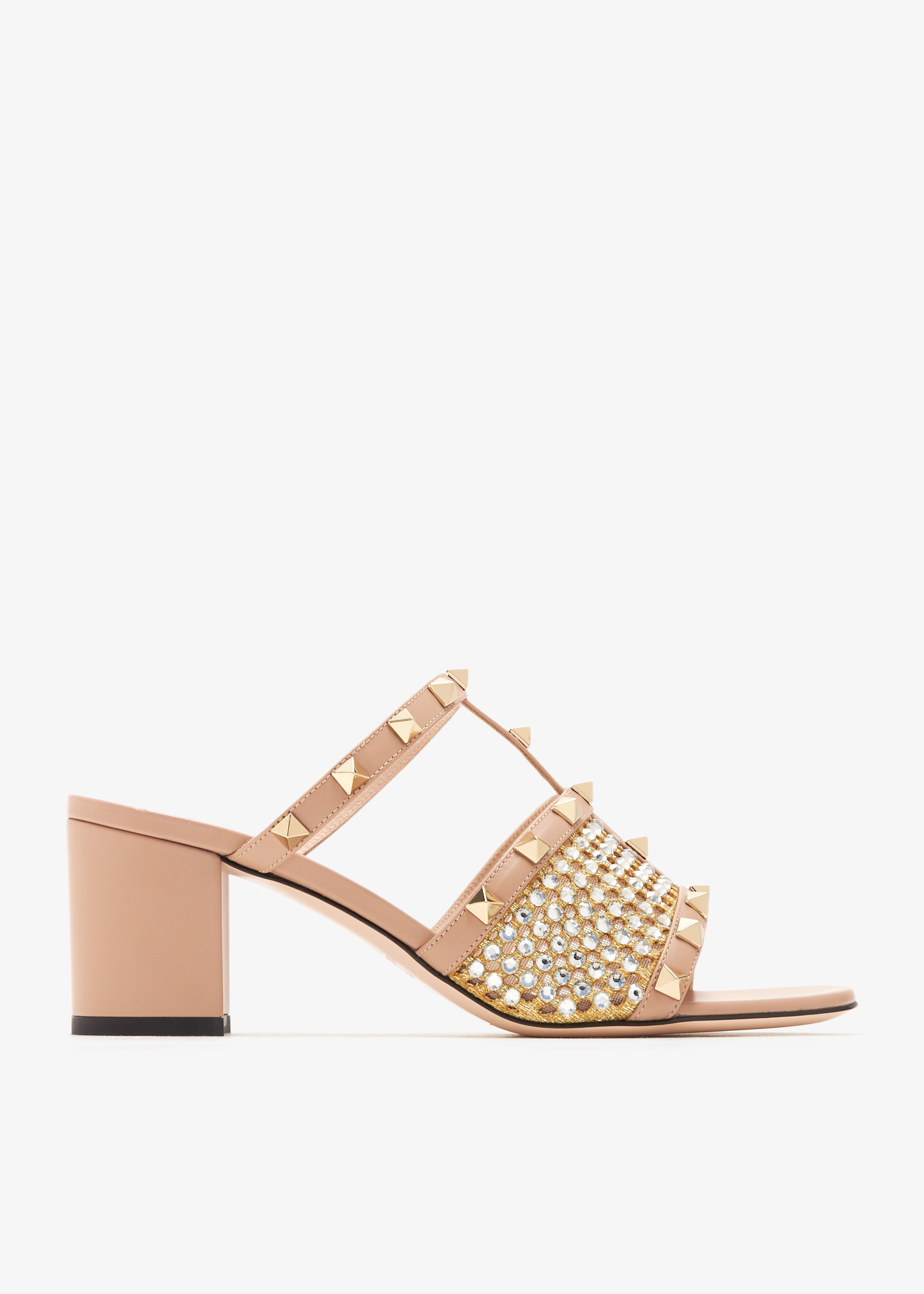 

Rockstud sandals, Beige