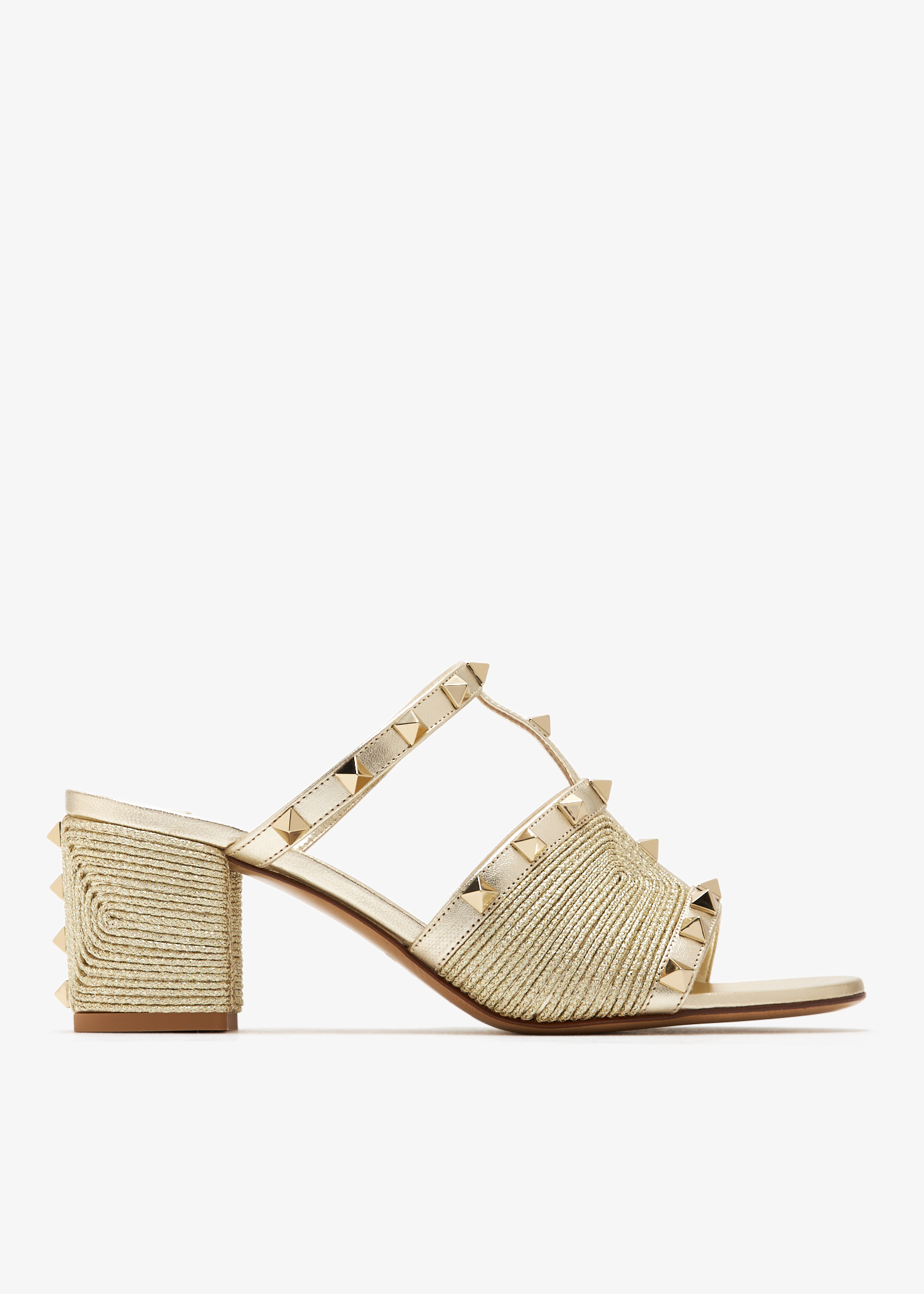 

Rockstud sandals, Gold