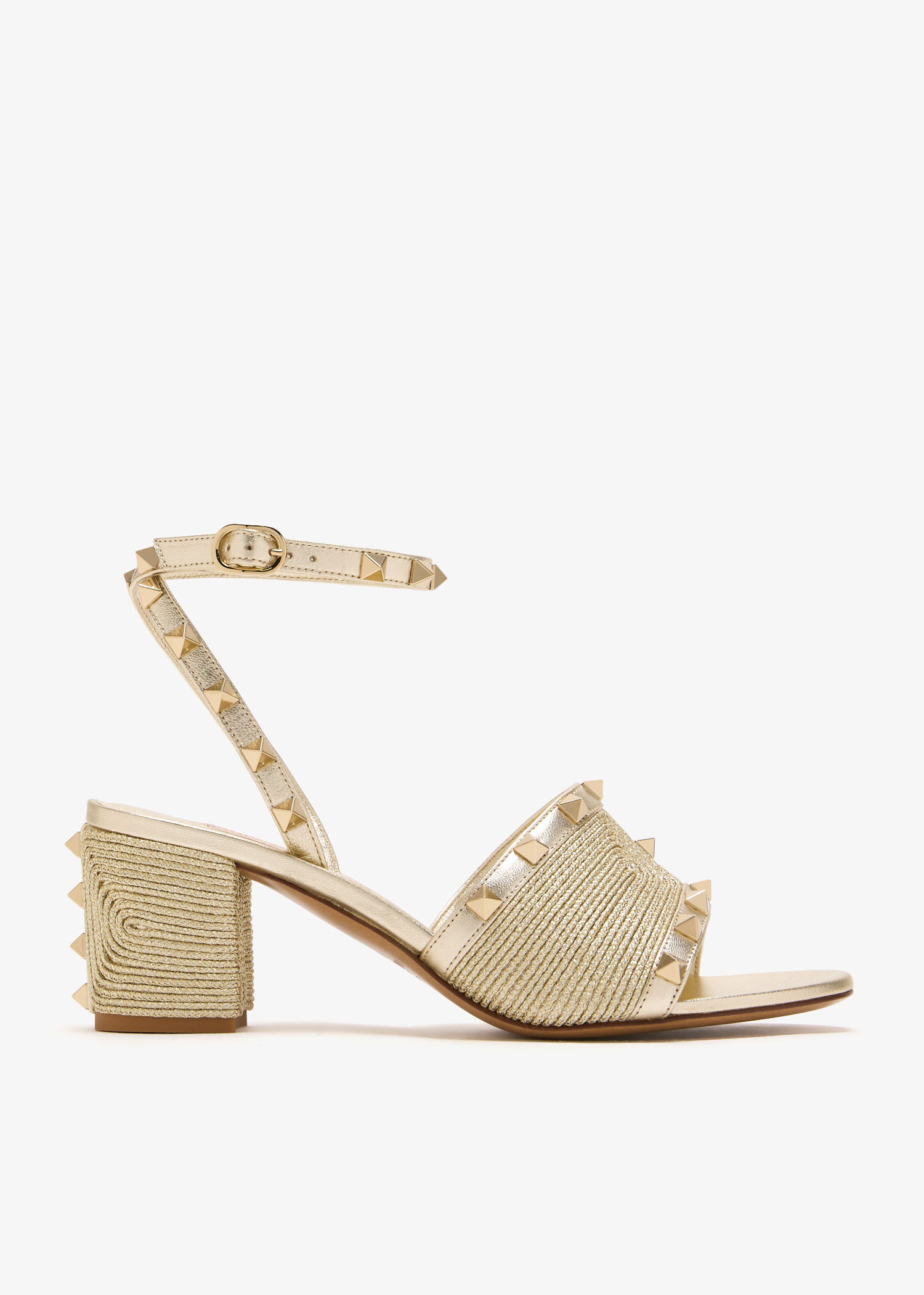 

Rockstud sandals, Gold