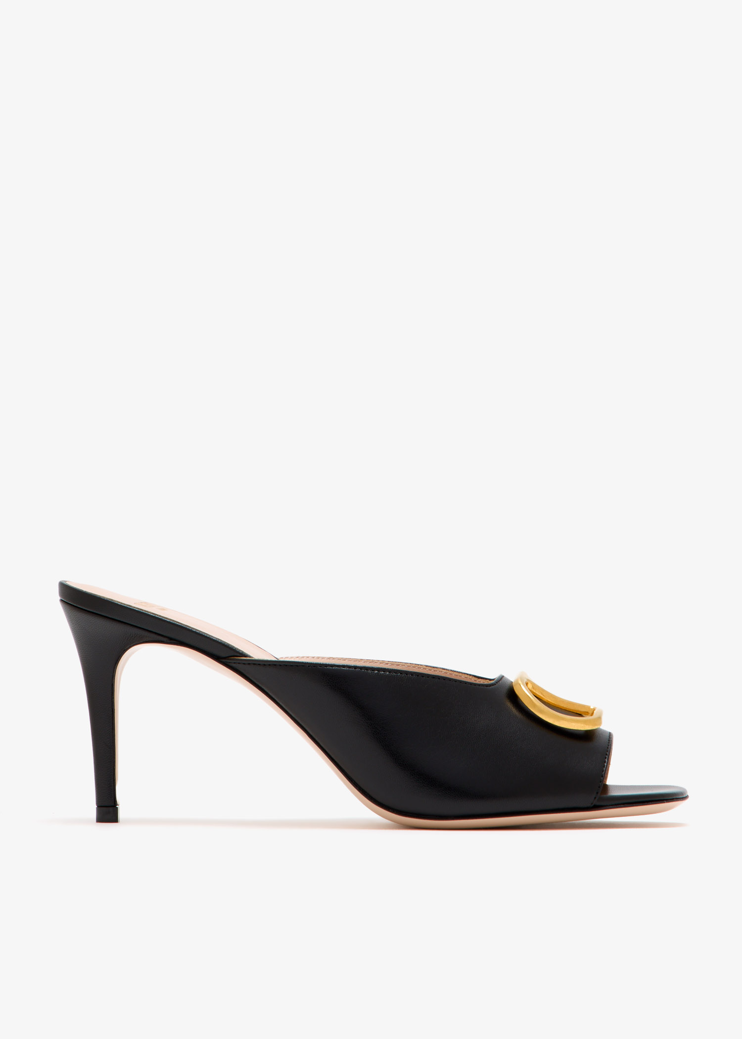 

VLogo signature mules, Black