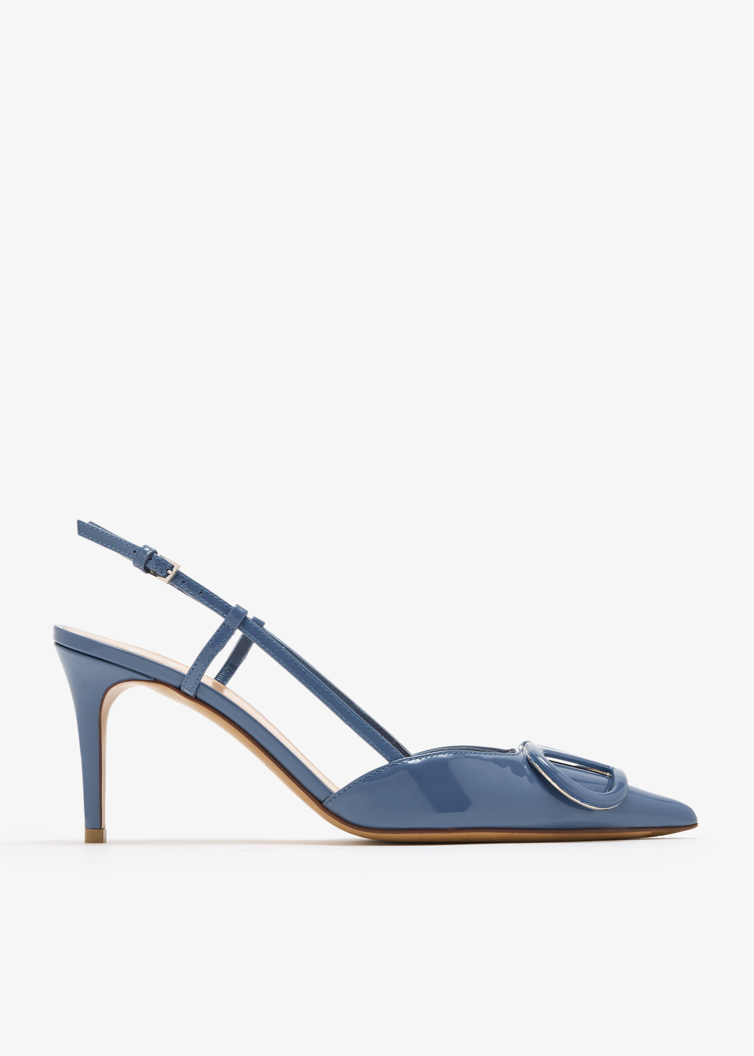 

VLogo signature slingback pumps, Blue