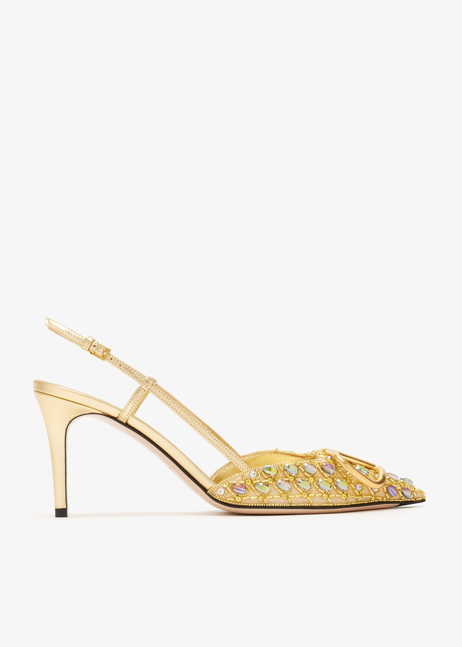 

VLogo Signature pumps, Gold