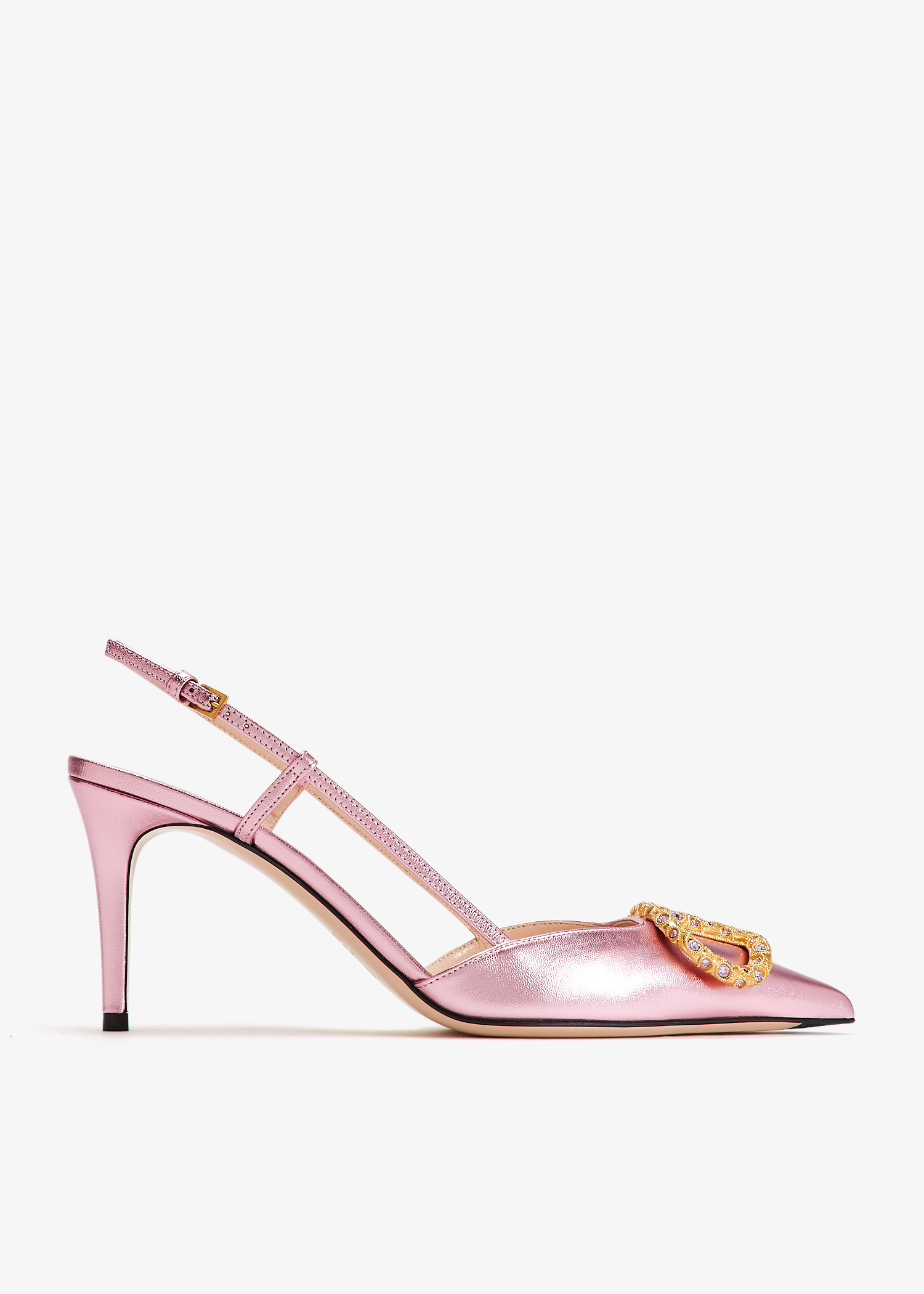 

VLogo Signature slingback pumps, Pink