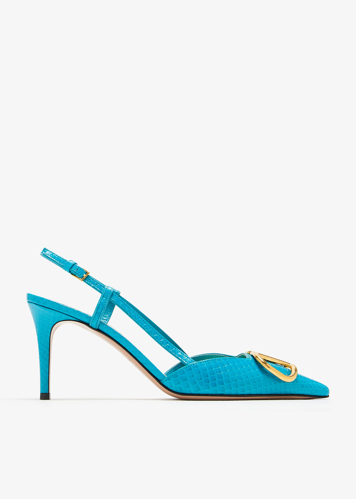 

VLogo Signature slingback pumps, Blue
