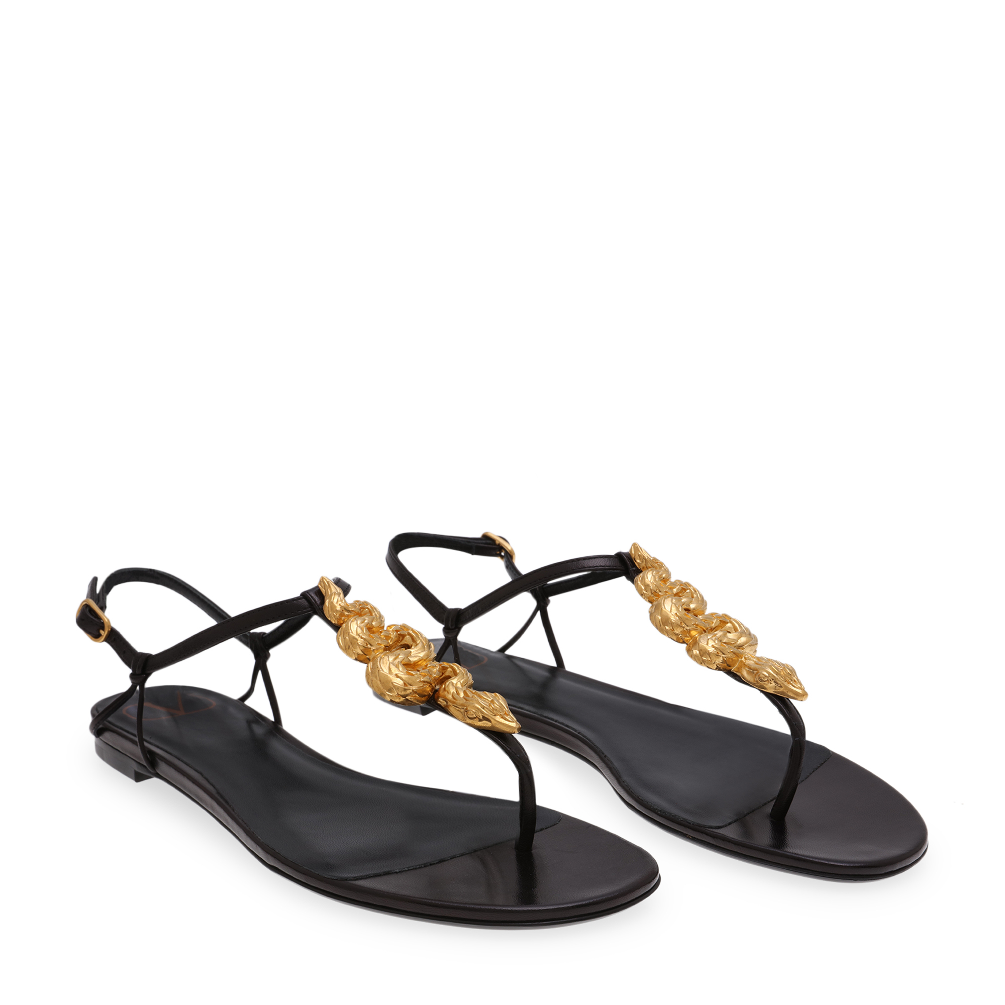 

Maison Snake sandals, Black