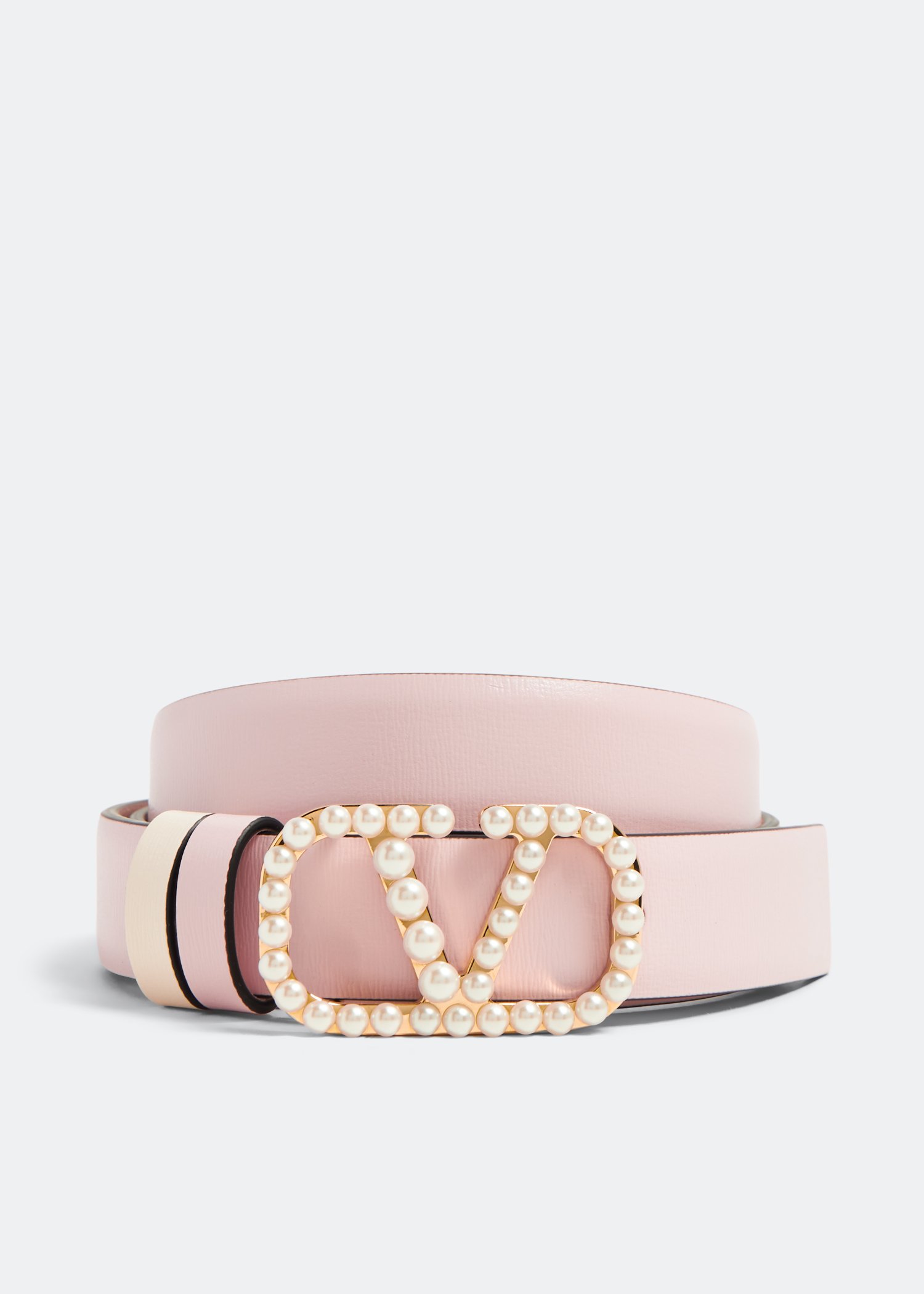 

VLogo Signature reversible belt, Pink