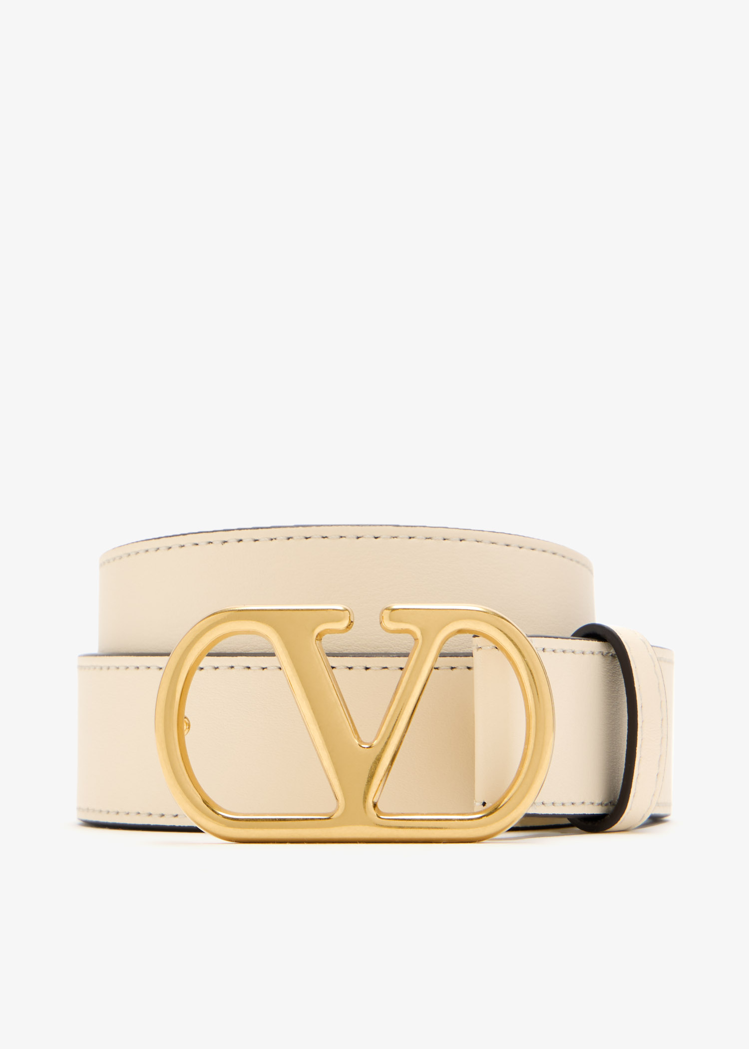 

VLogo Signature belt, White