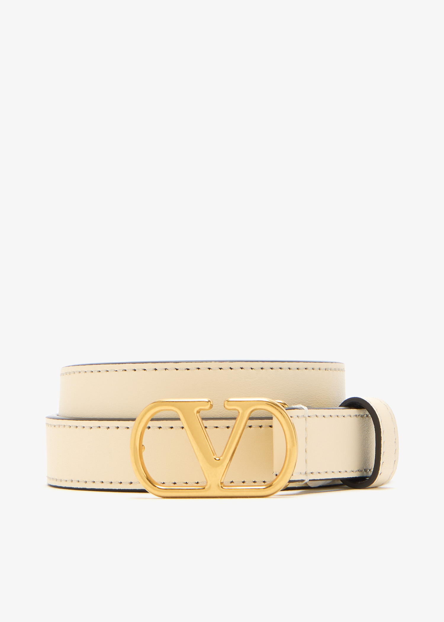 

VLogo Signature belt, Cream