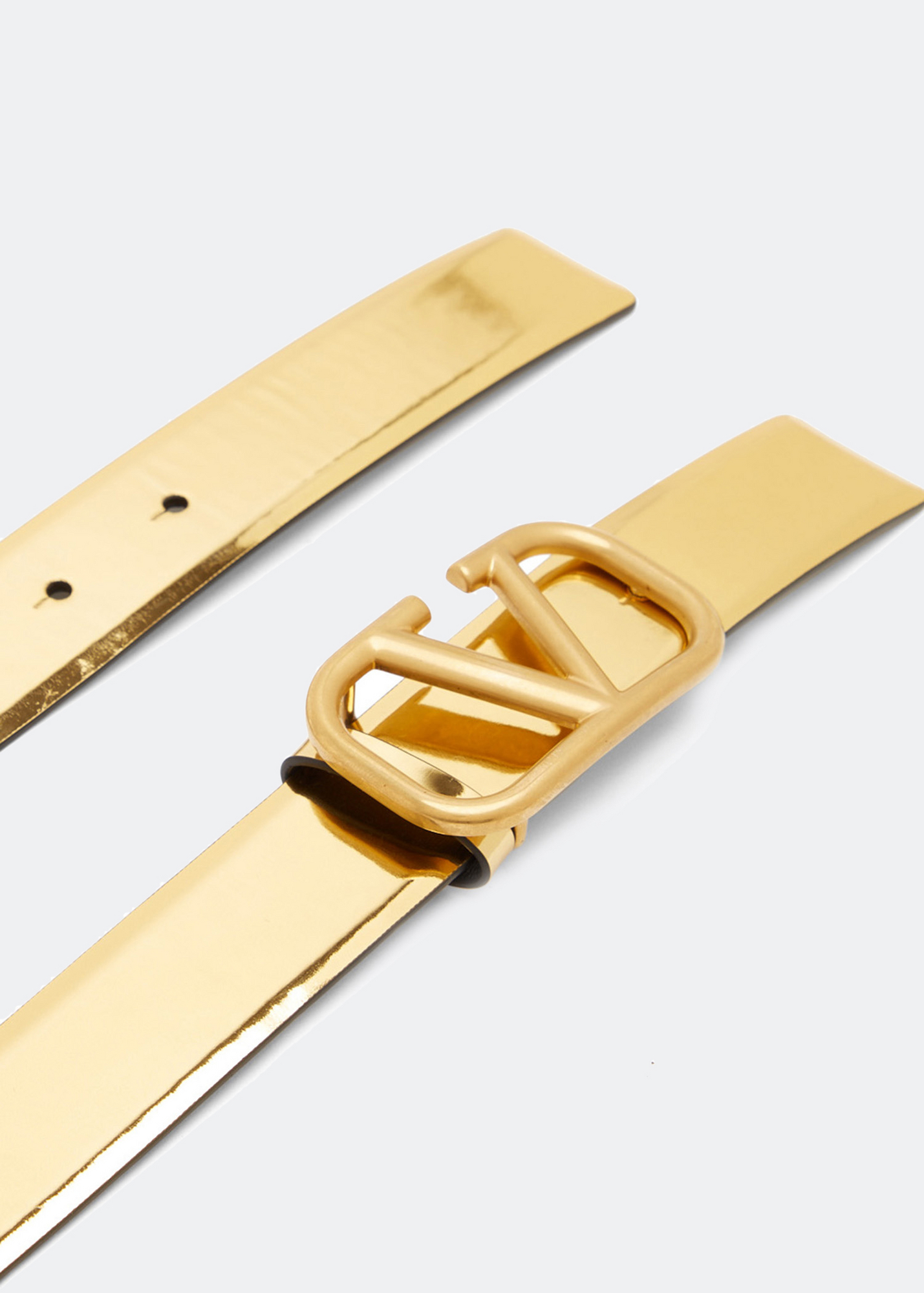 

VLogo Signature belt, Gold