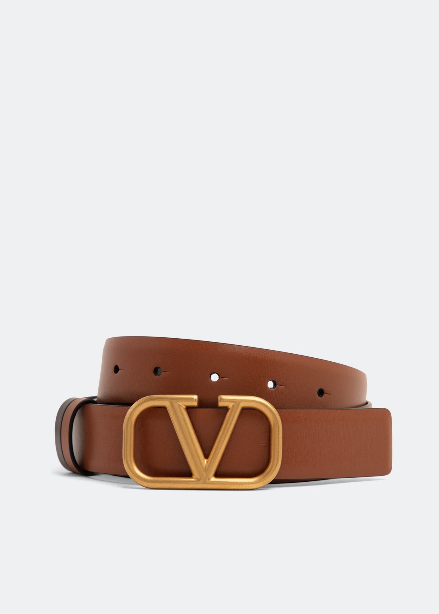 

VLogo Signature reversible belt, Brown